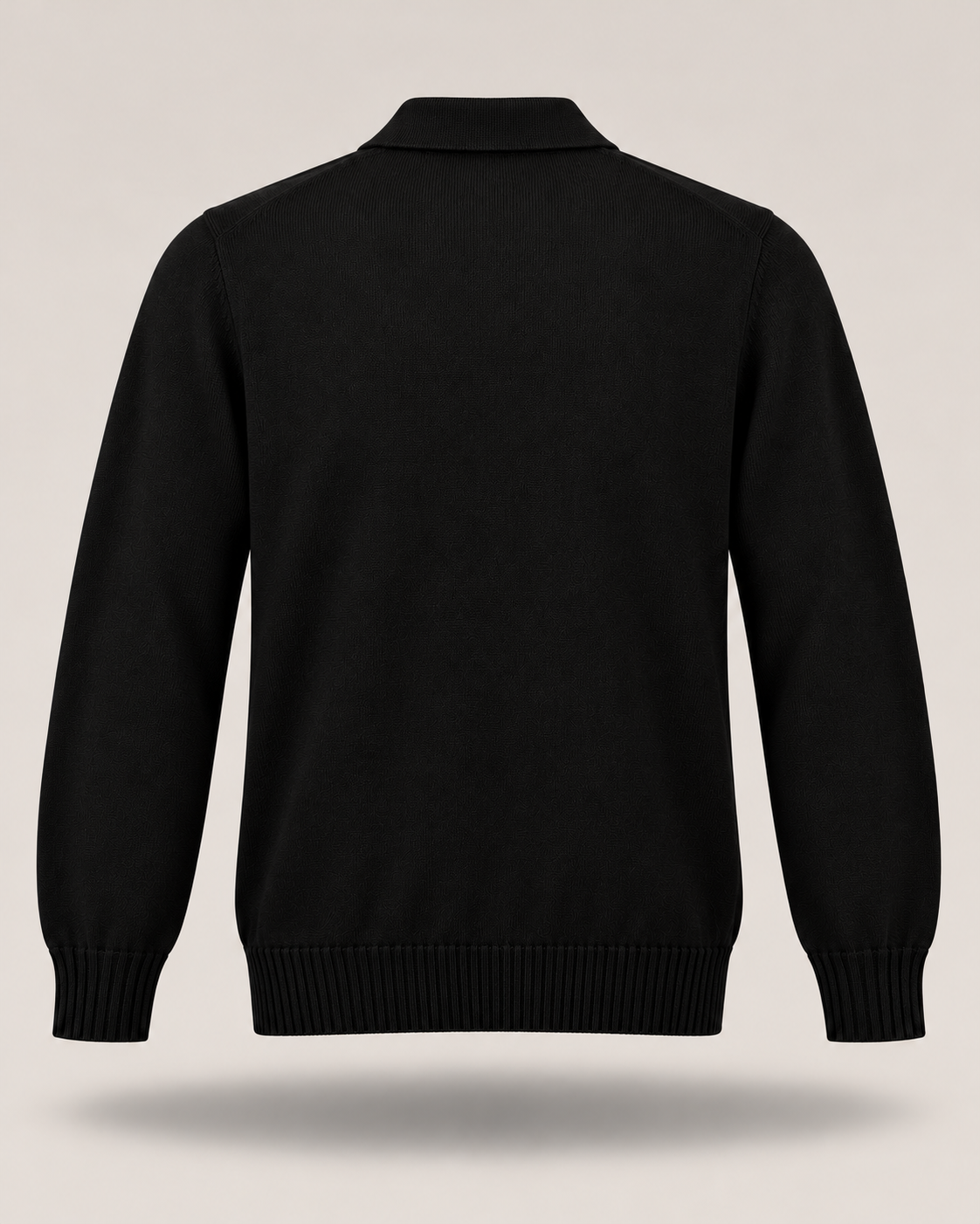 ALPHA STUDIO - Polo nera a maniche lunghe