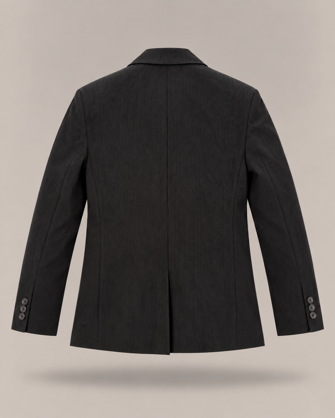 IMPERIAL - blazer gessato doppiopetto nero