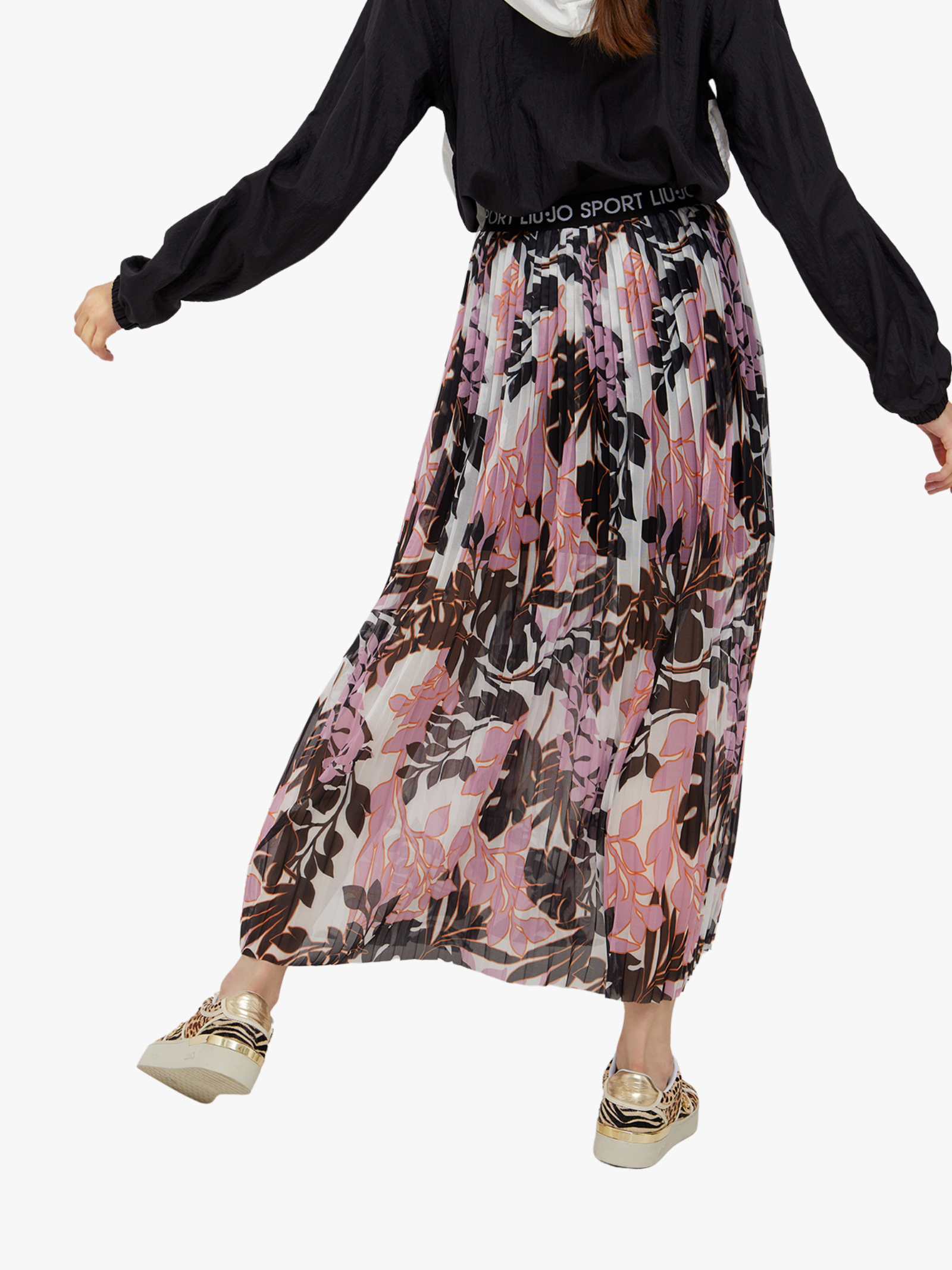 GONNA PLISSETTATA TULLE MULTICOLOR
