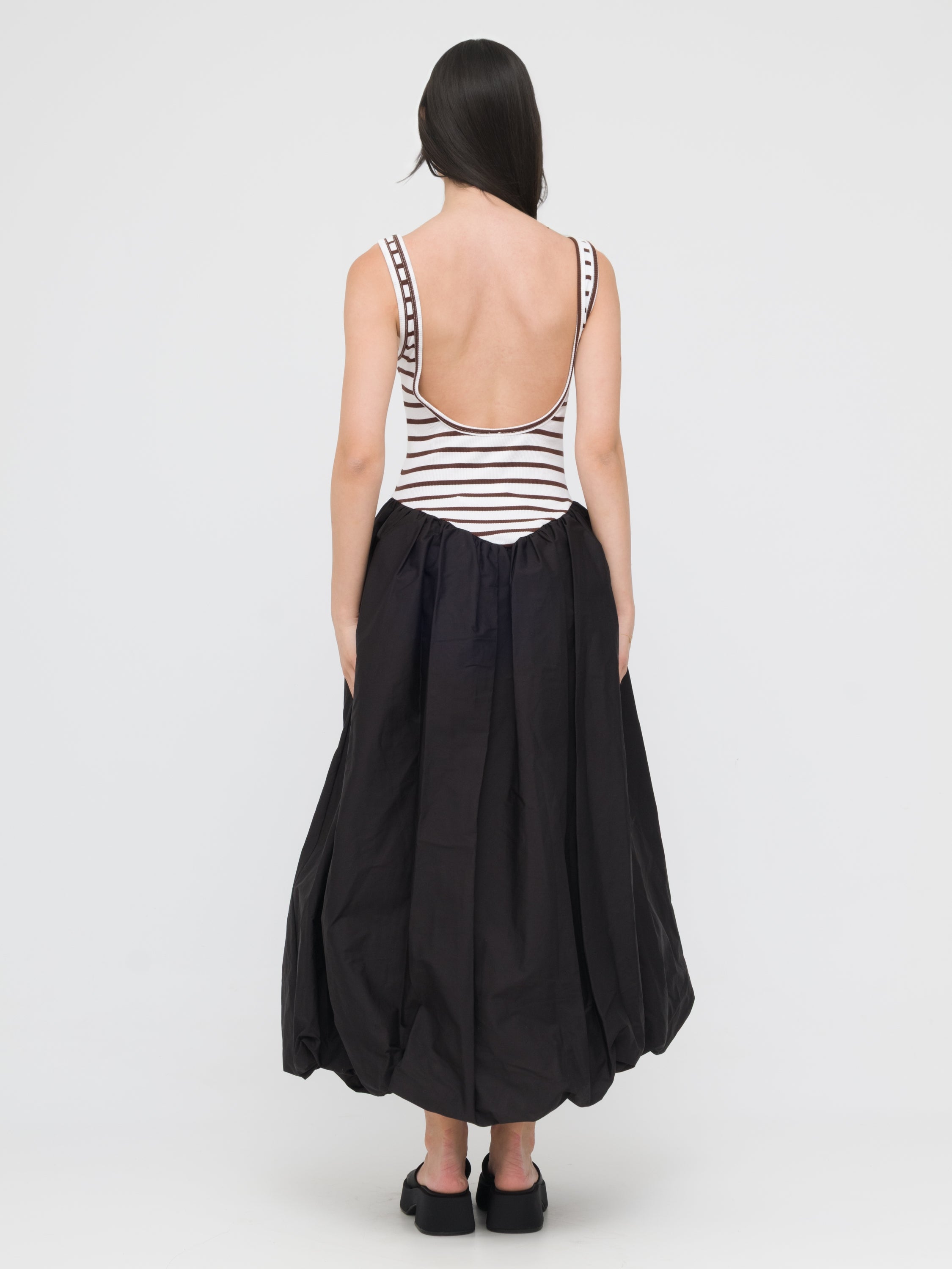 TENSIONE IN- maxi dress design voluminoso a palloncino