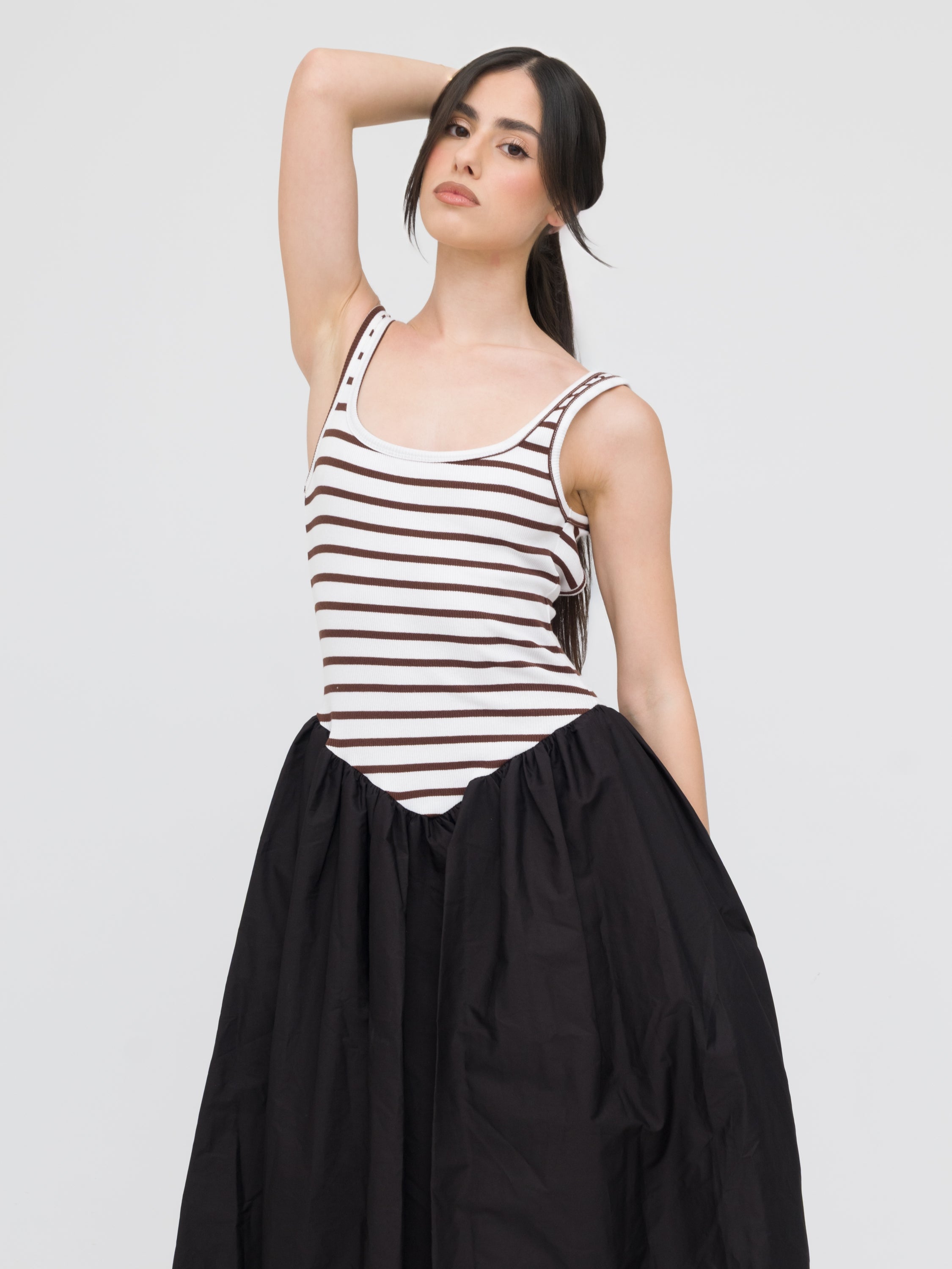 TENSIONE IN- maxi dress design voluminoso a palloncino