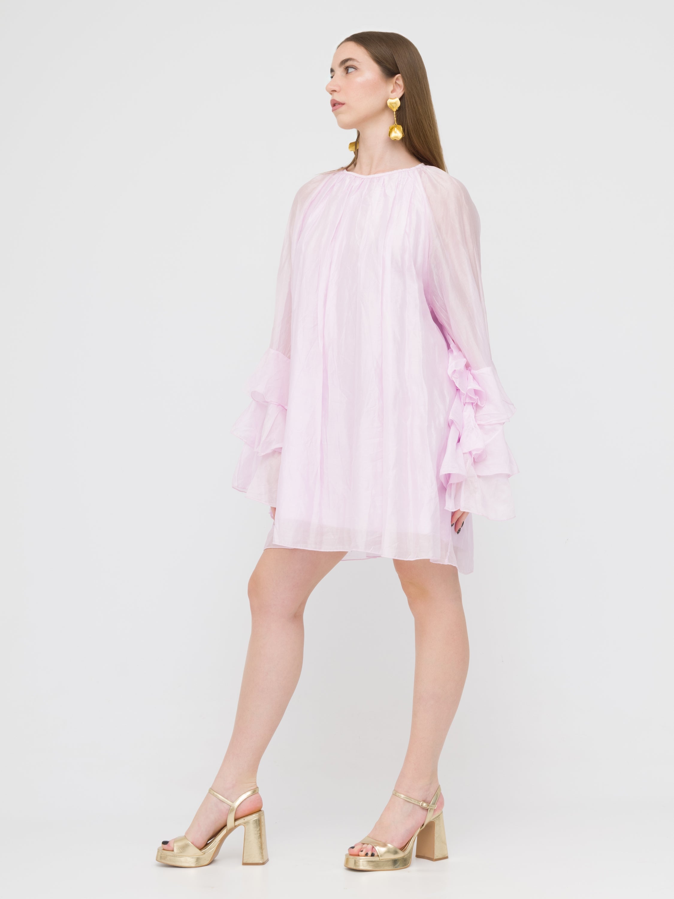 DIXIE - abito blusa dettaglio maniche a sbuffo
