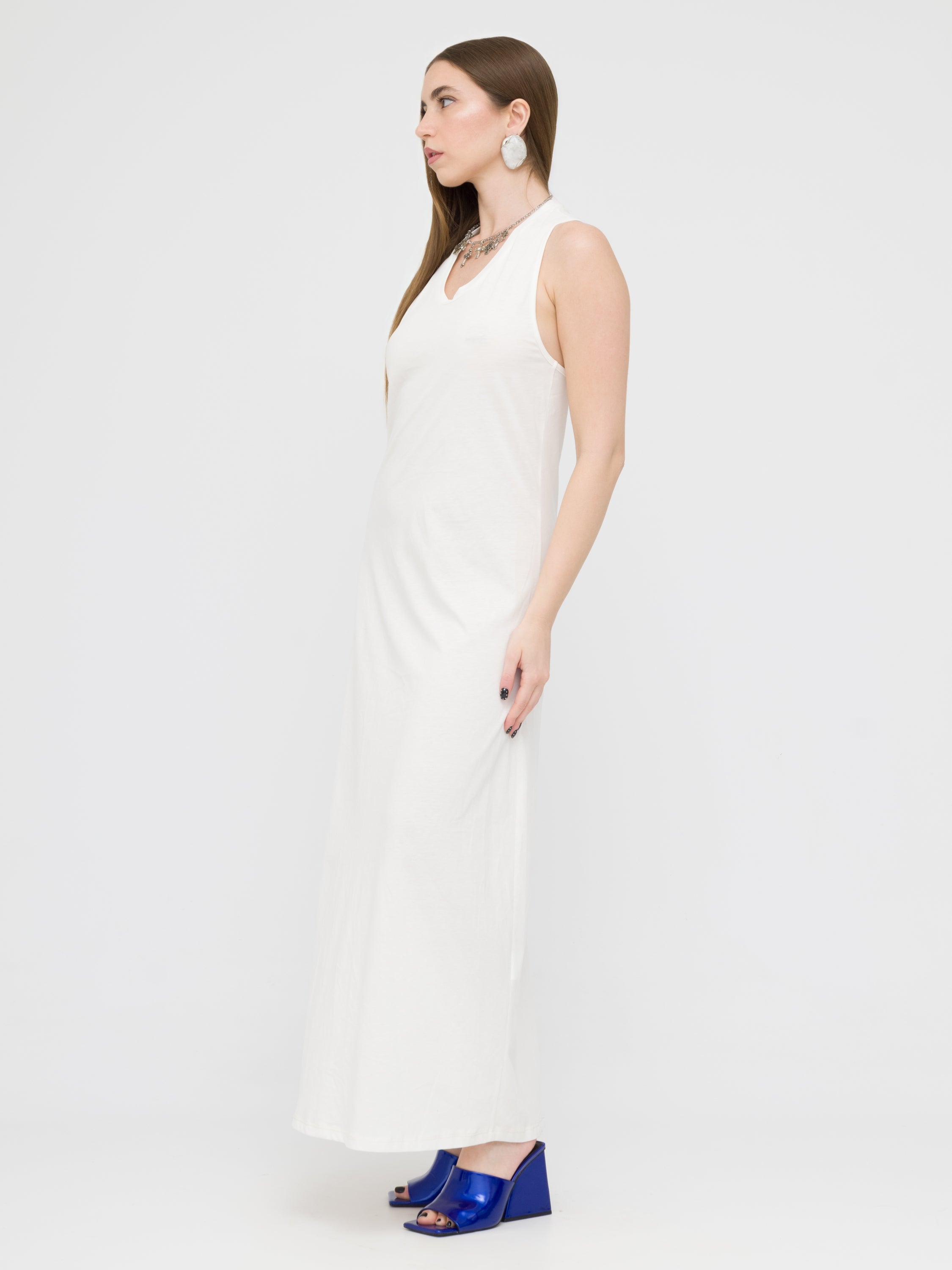 TENSIONE IN - maxi dress White