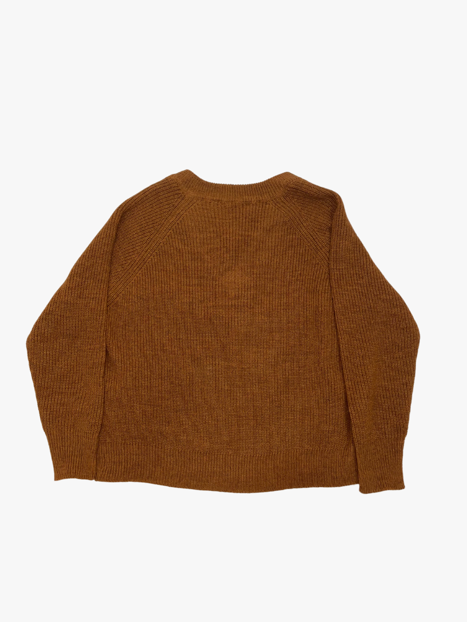 MAGLIONE SCOLLO A V MARRONE
