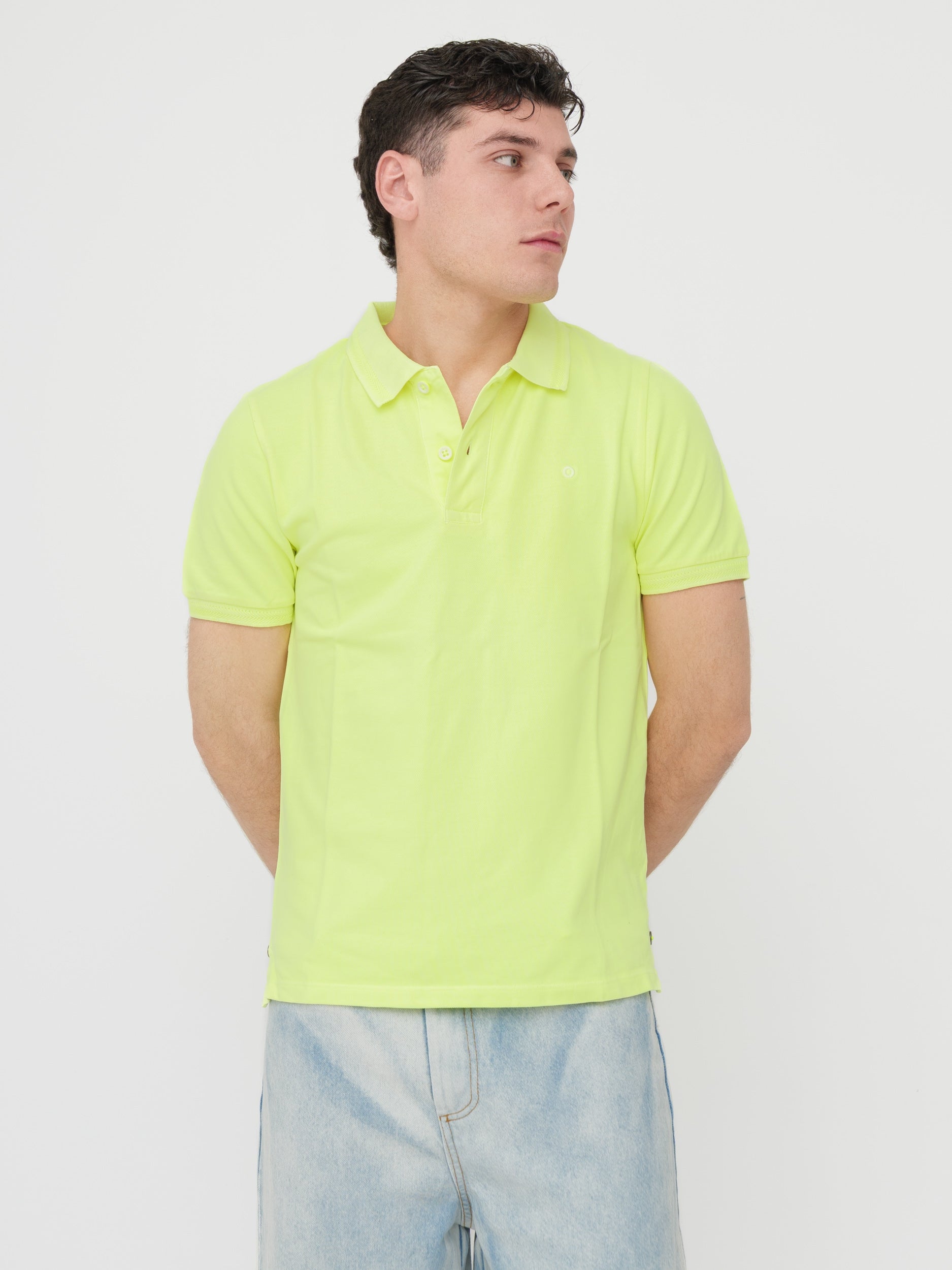SHOCKLY - t-shirt polo gialla