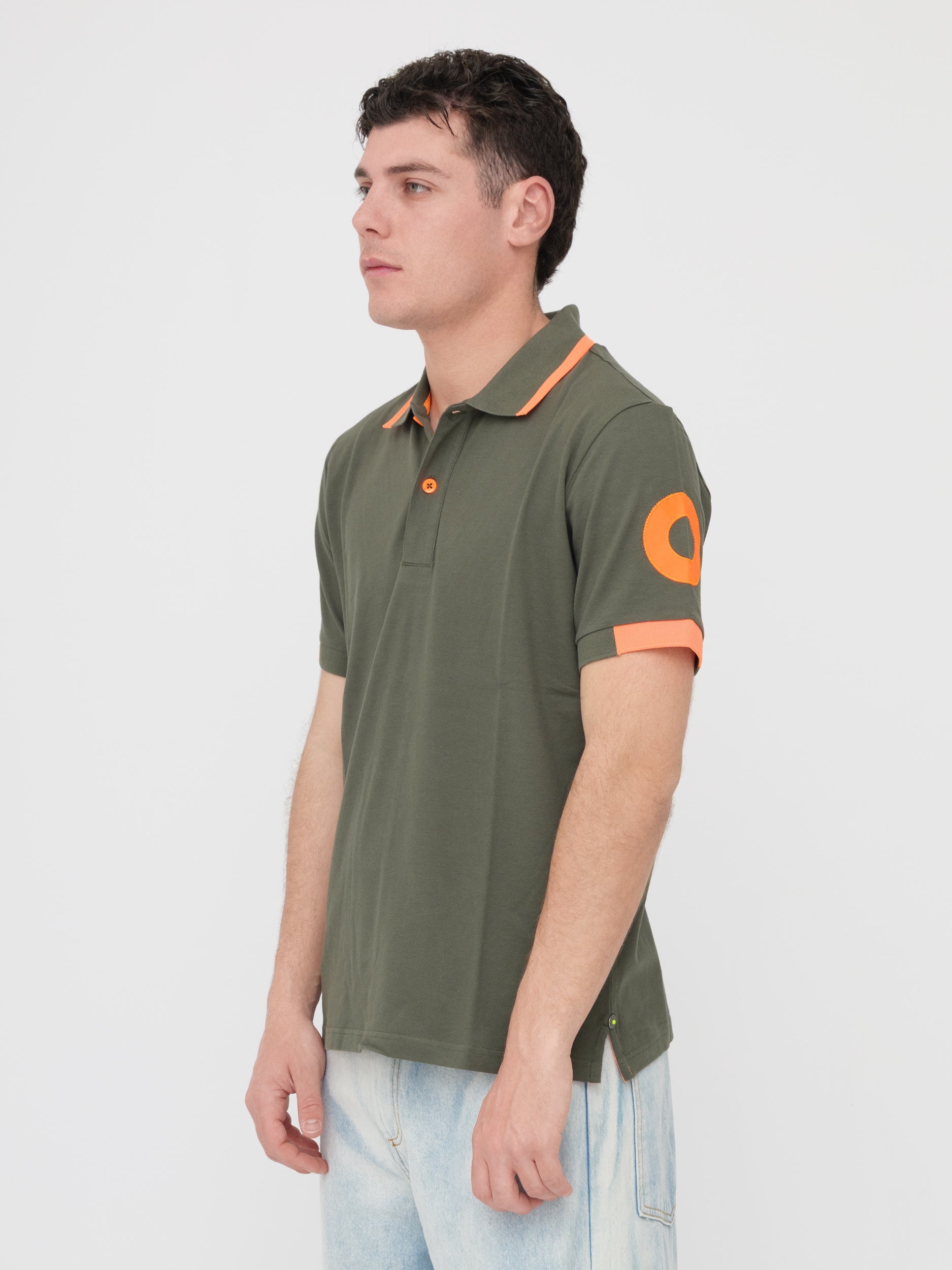 SHOCKLY - T- shirt polo verde militare