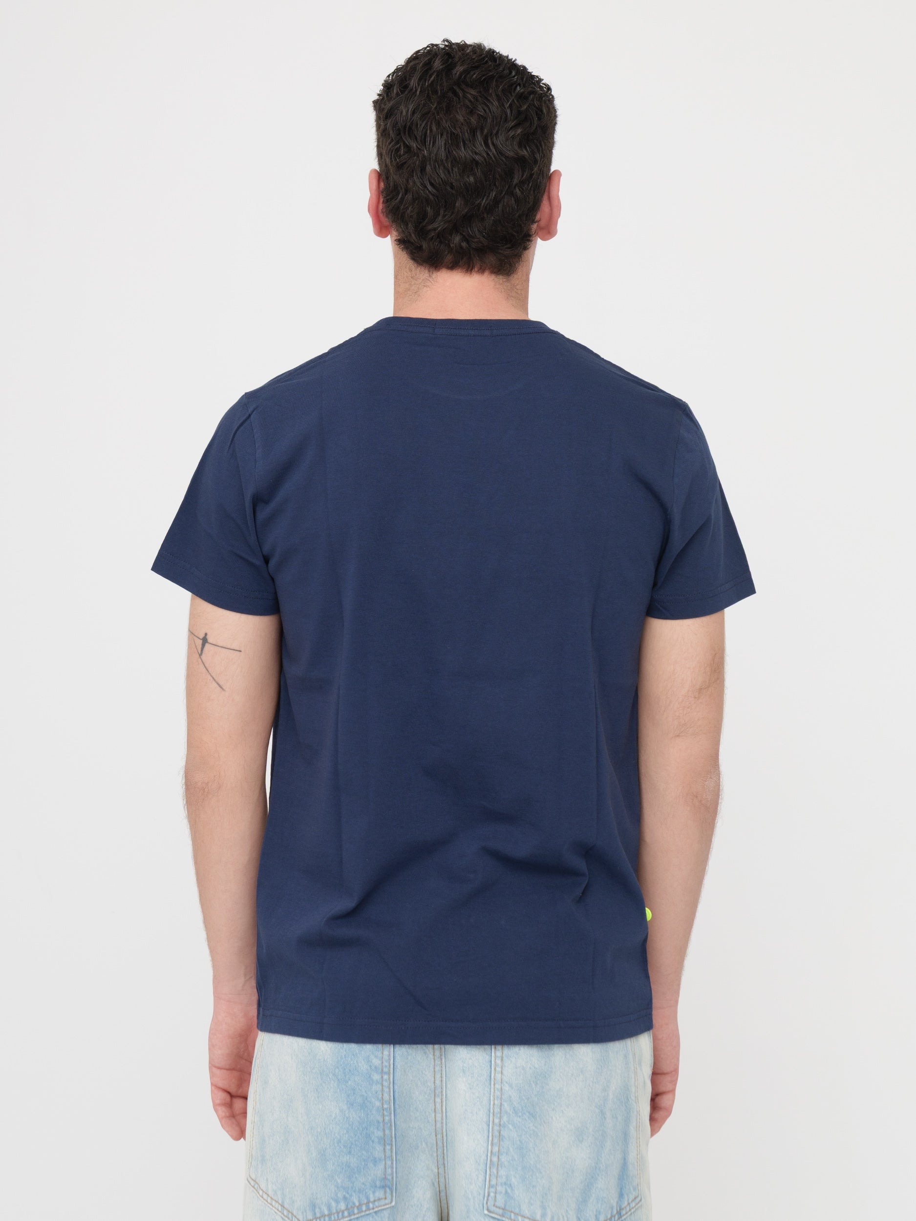 SHOCKLY - T- shirt blu con stampa