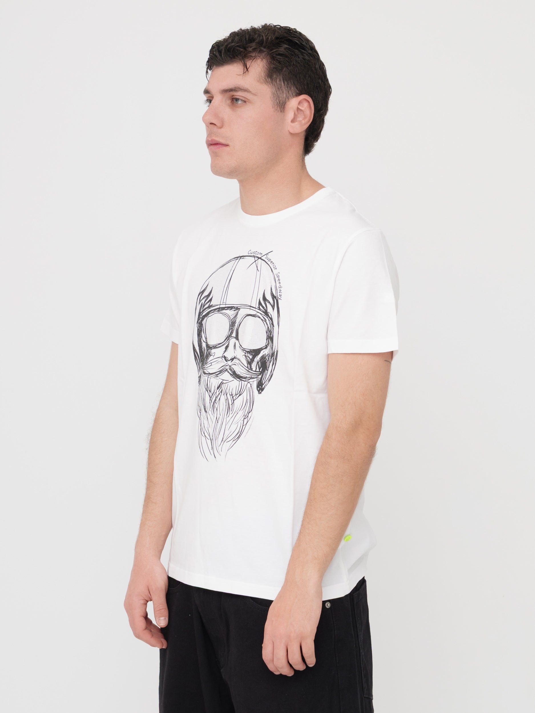 SHOCKLY - T- shirt bianca con stampa