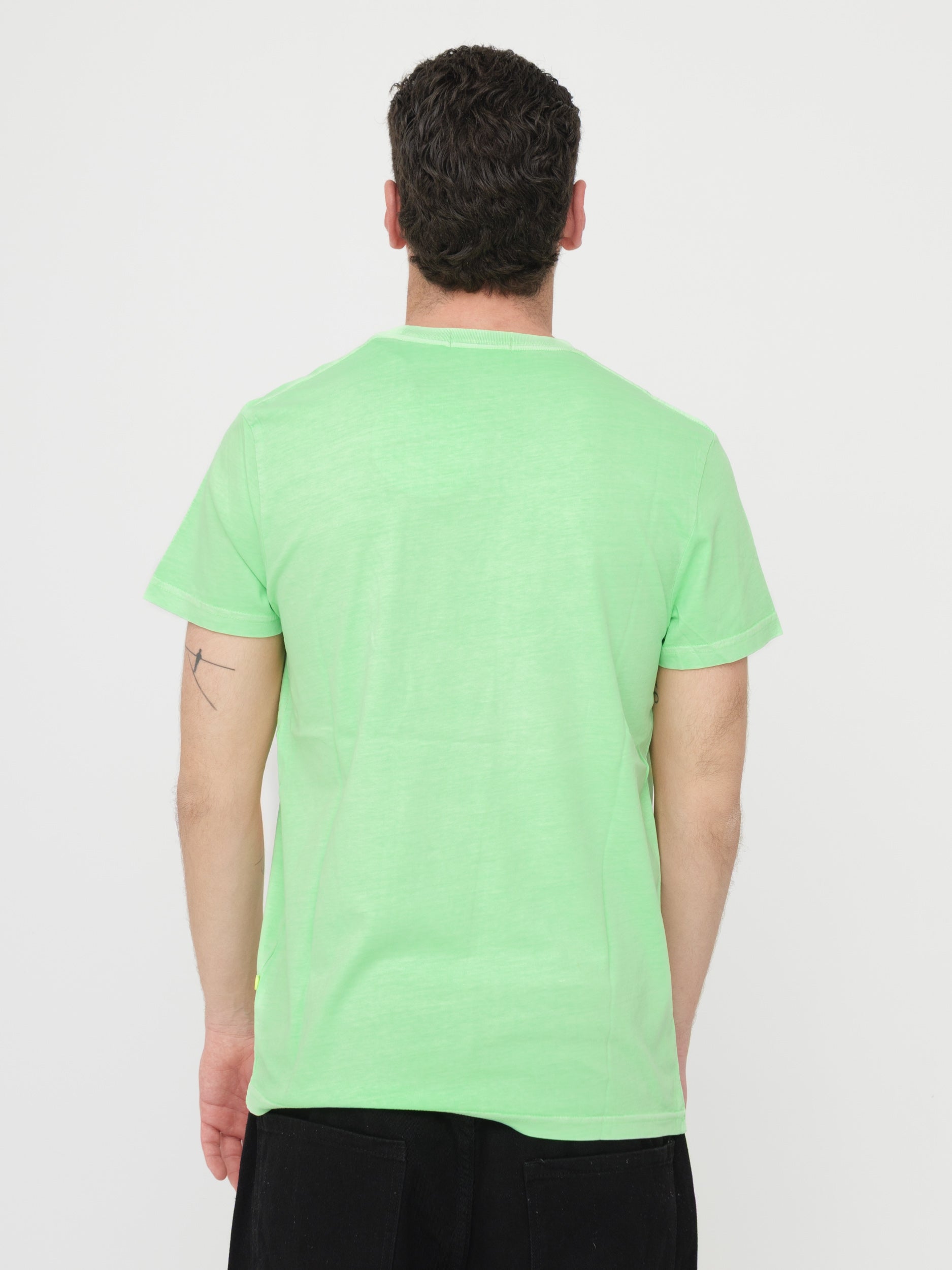 SHOCKLY - T- shirt verde con stampa