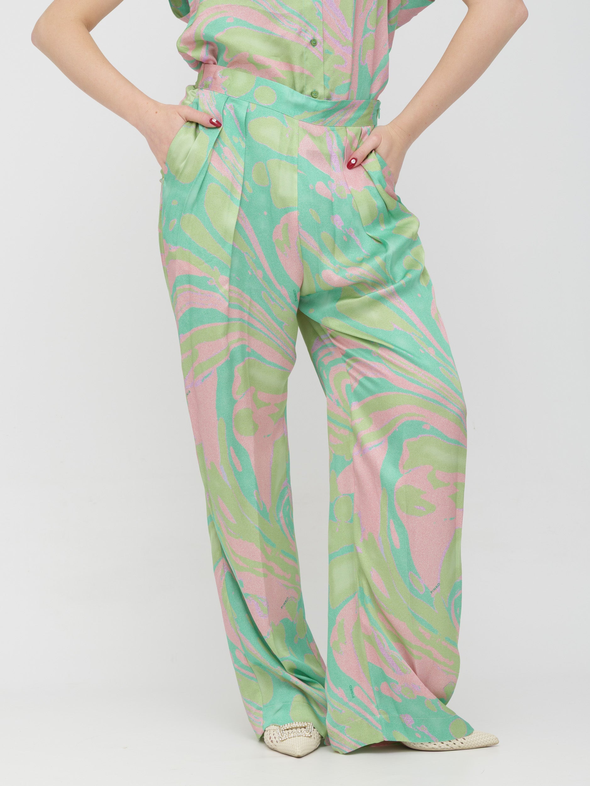 PINKO - pantalone fantasia