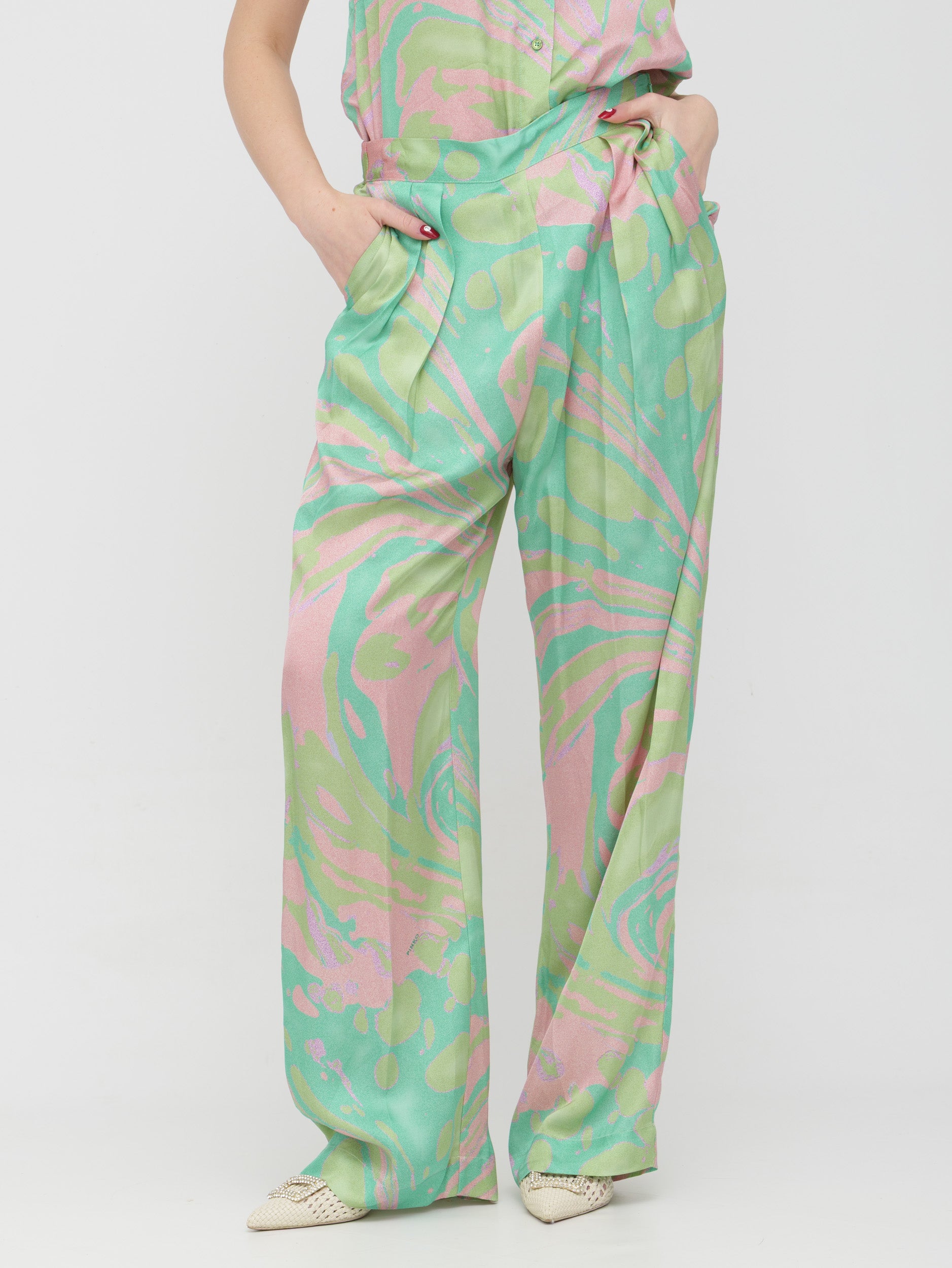 PINKO - pantalone fantasia
