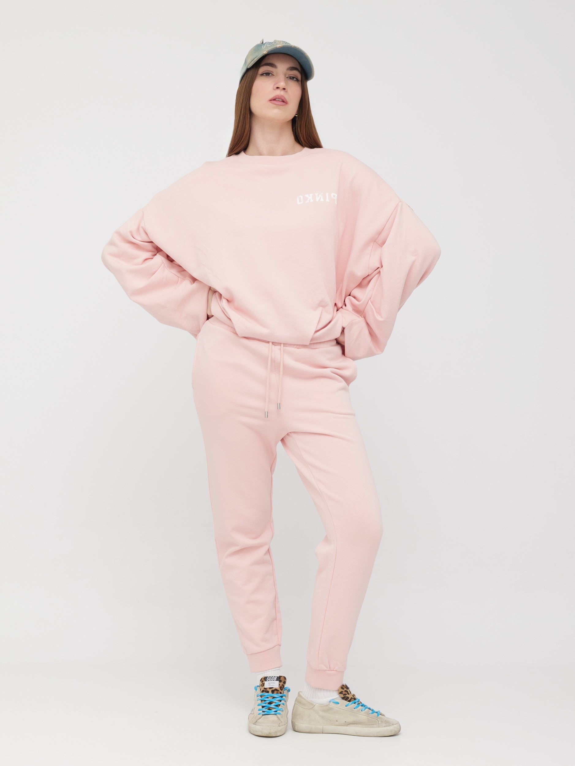 PINKO - tuta felpa e pantalone con molla