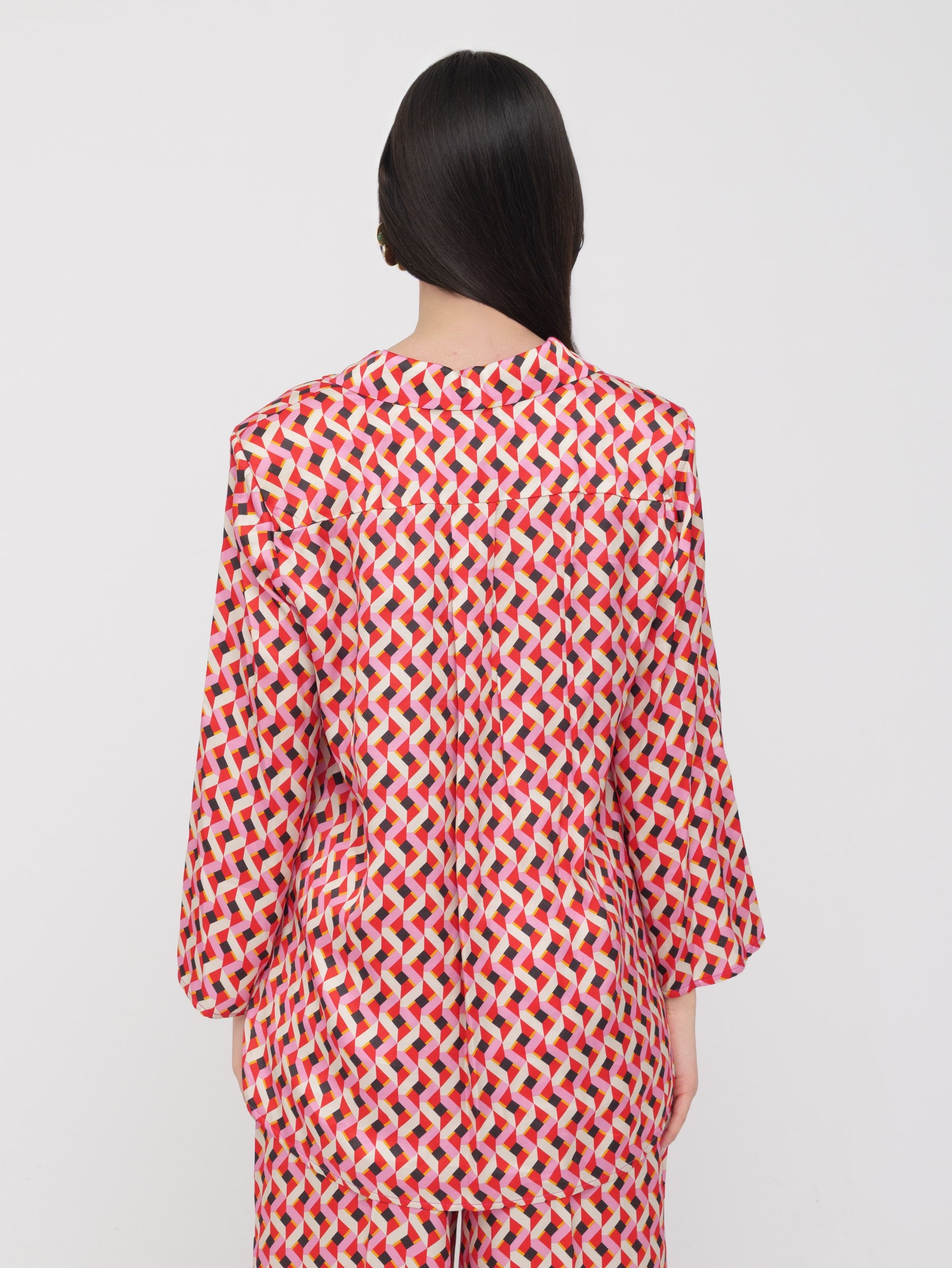 EMMA & GAIA - blusa prisma rosso