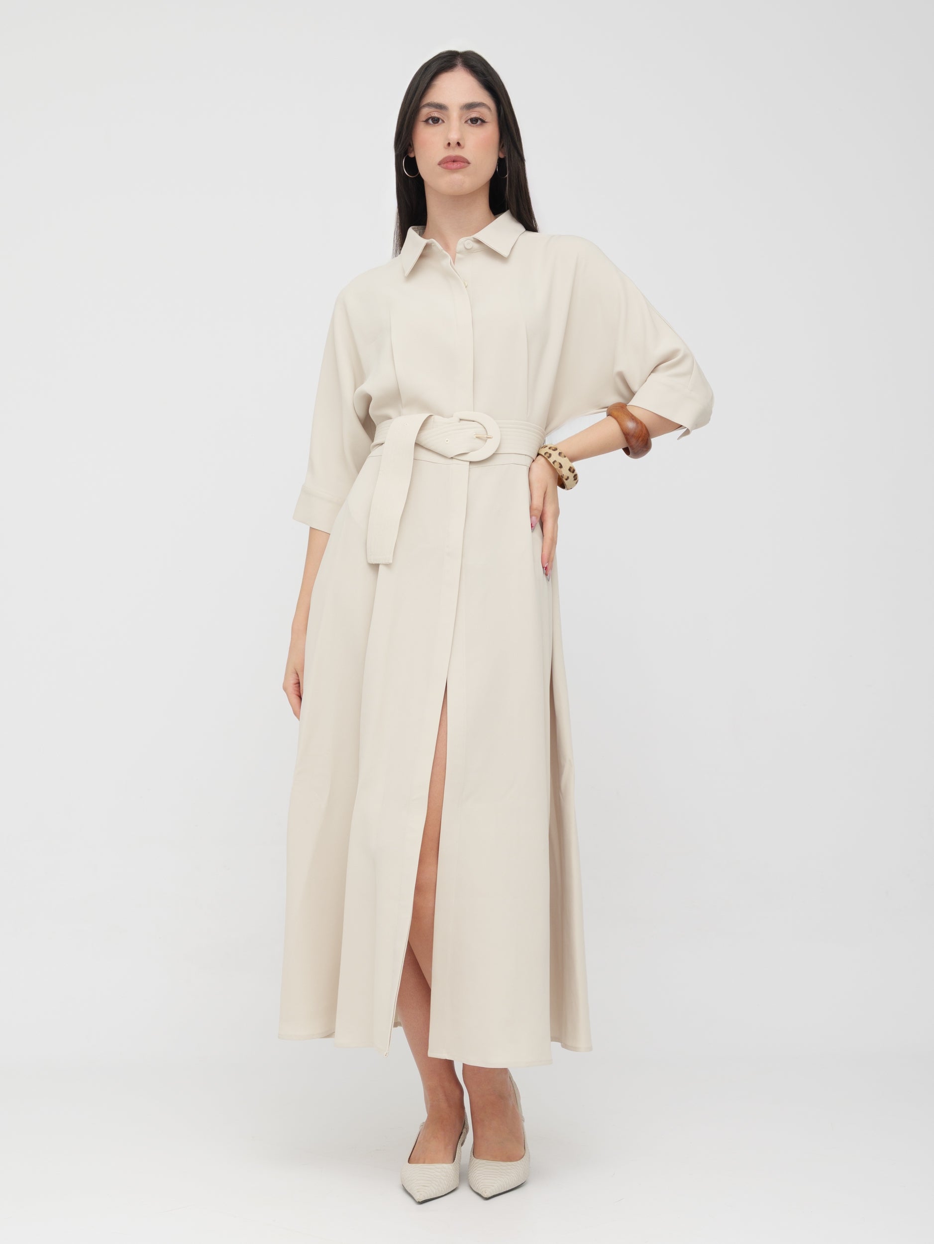 EMMA & GAIA - abito lungo burro