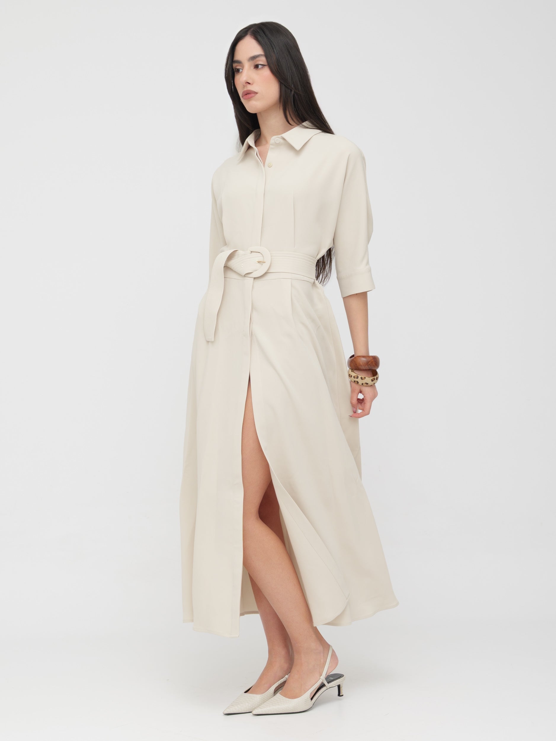 EMMA & GAIA - abito lungo burro