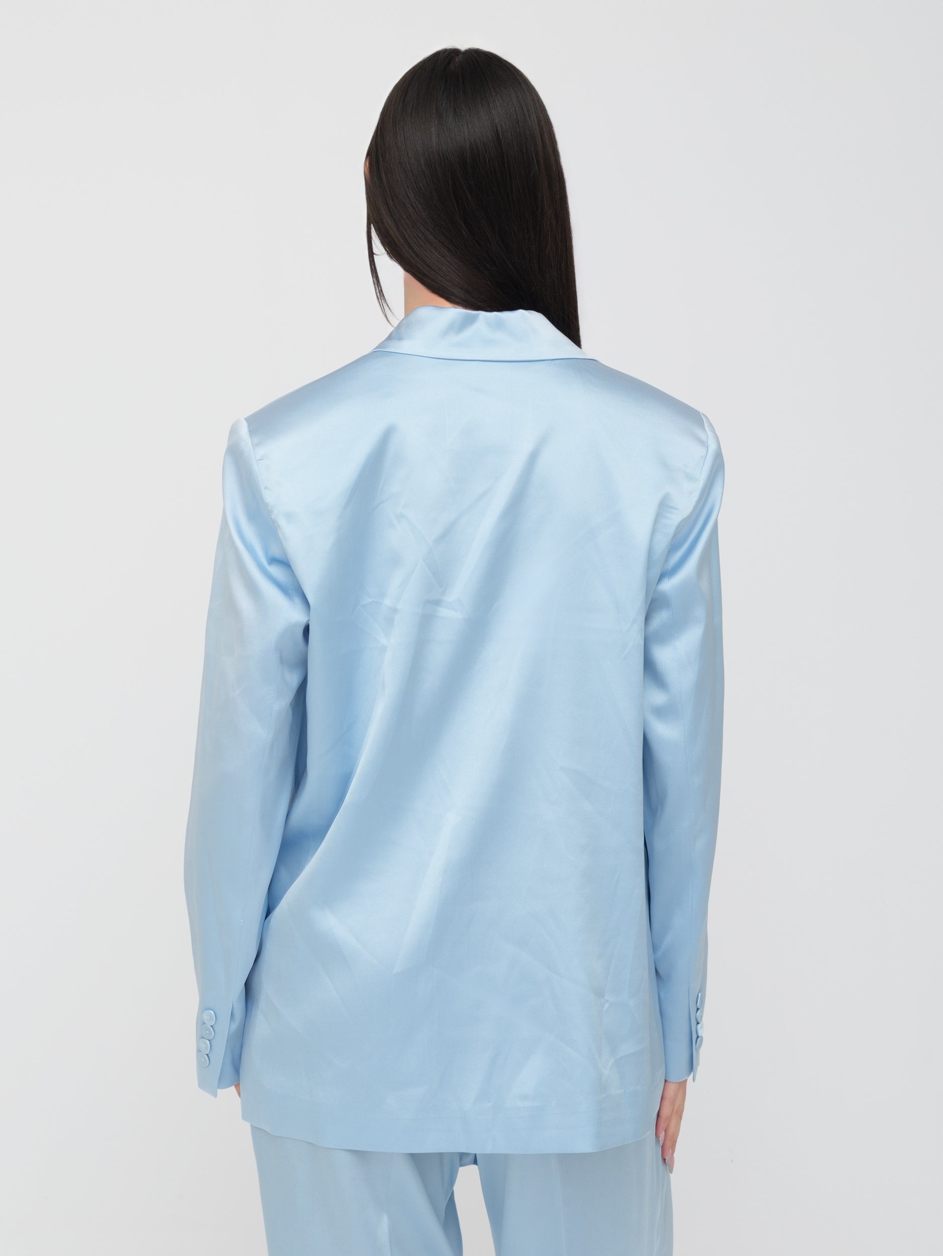 EMMA & GAIA - blazer morbido azzurro