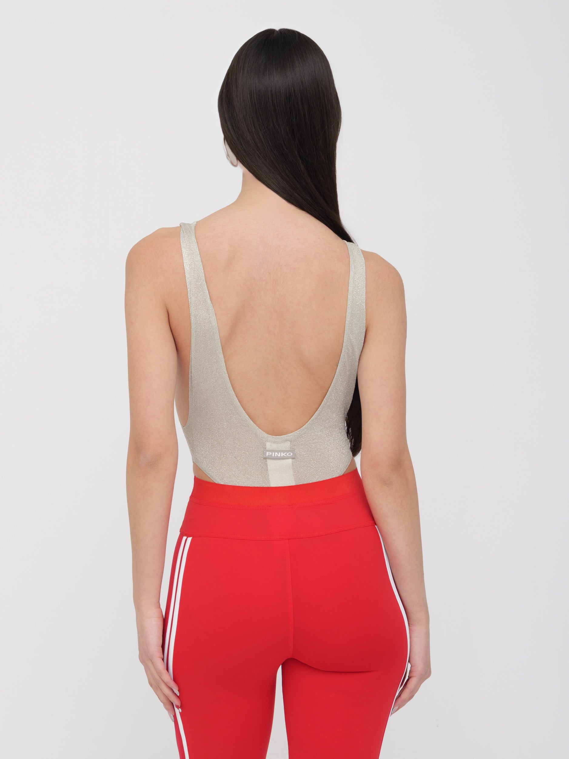 PINKO - body trasparente scollo schiena