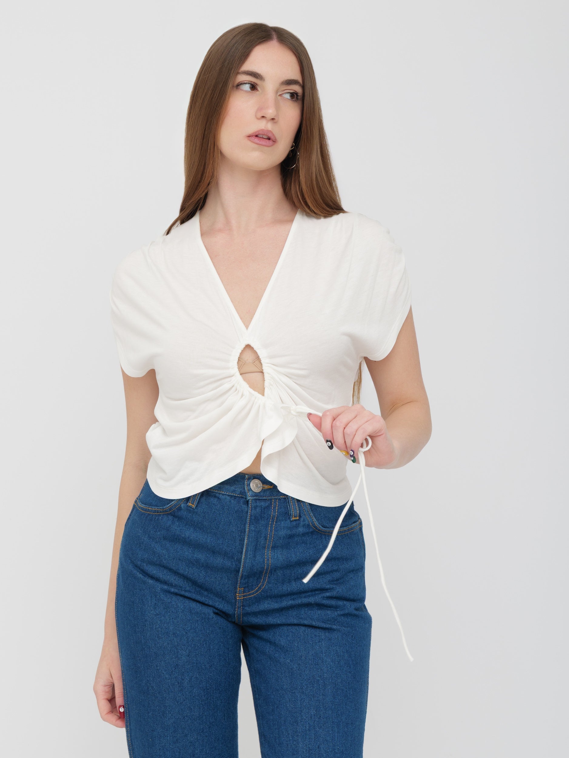 PINKO - top bianco