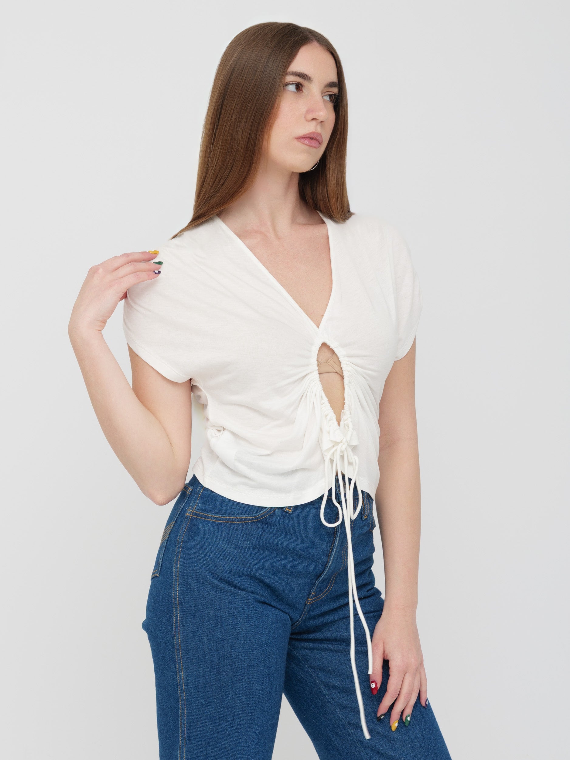PINKO - top bianco