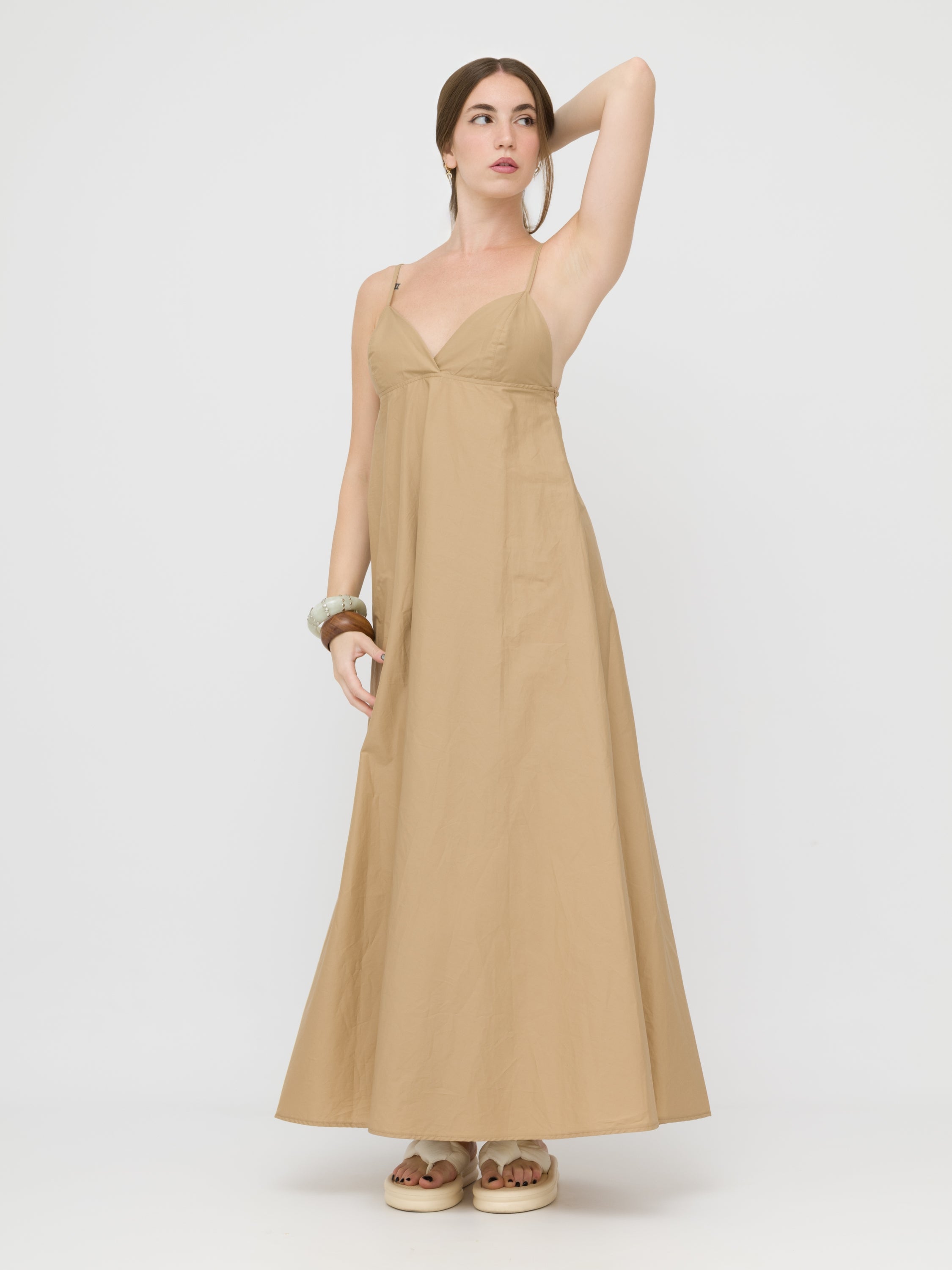 HAVEONE - maxi dress sabbia
