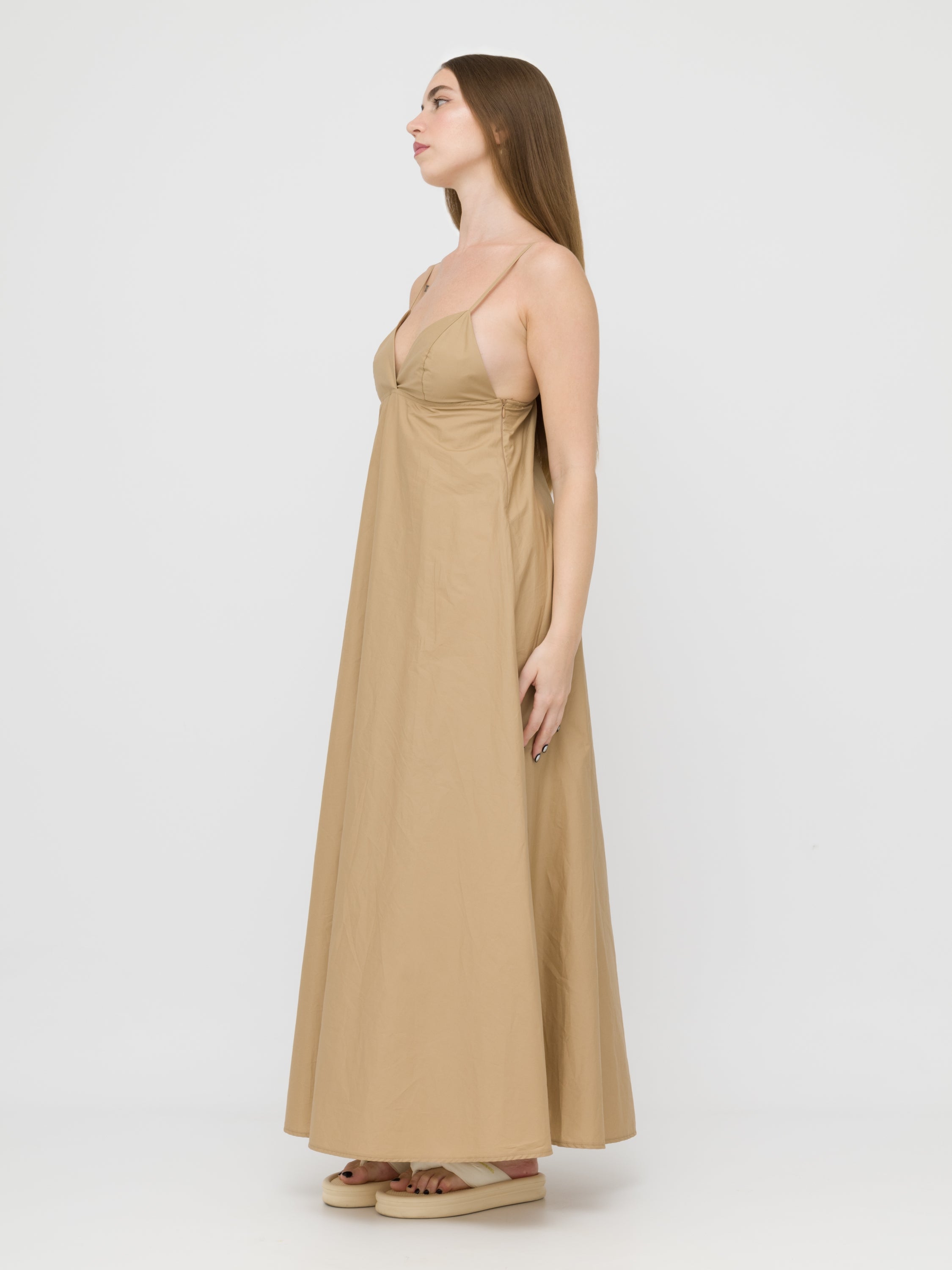 HAVEONE - maxi dress sabbia