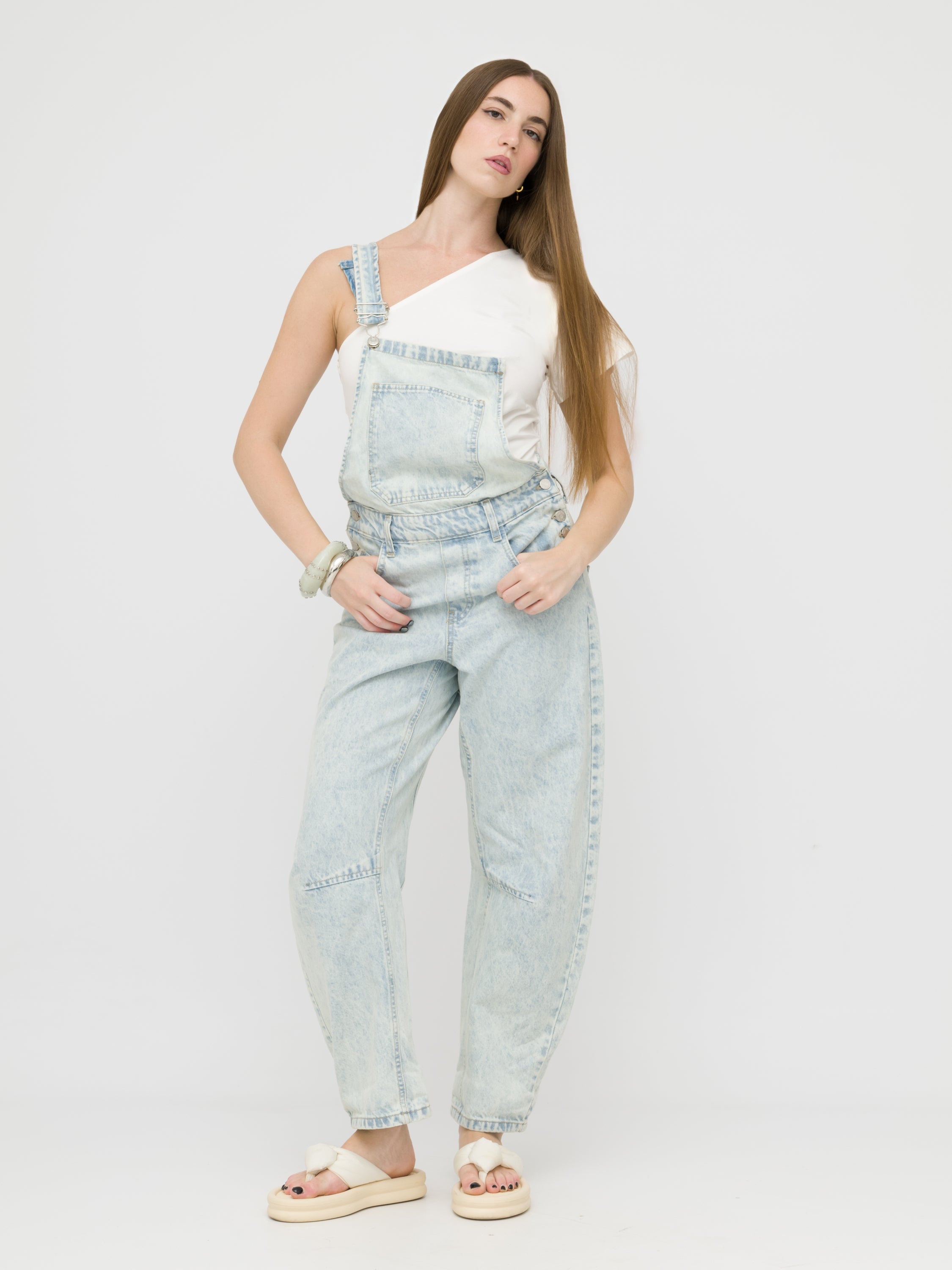 HAVEONE- salopette ballon in denim