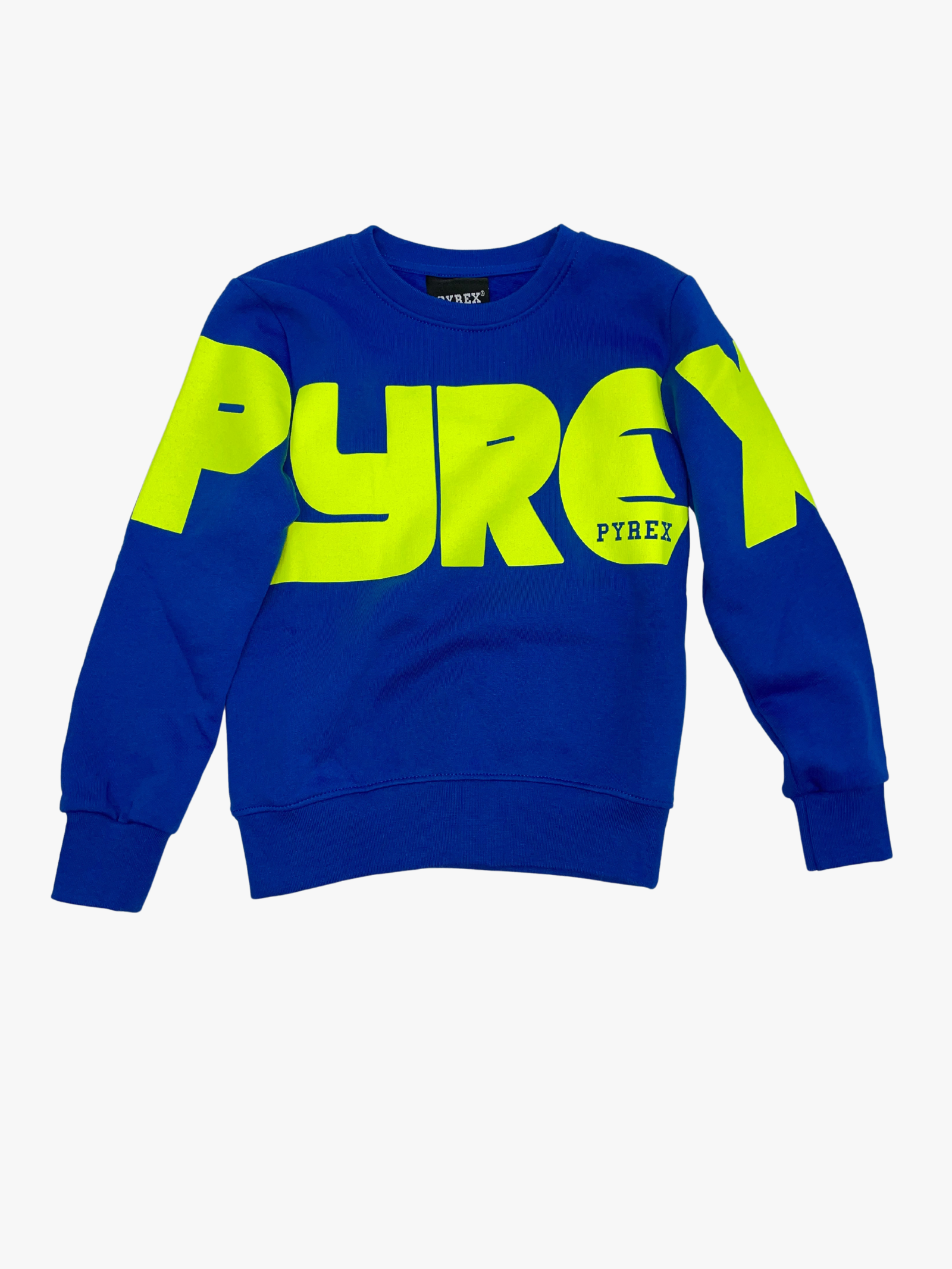 BLUE/GREEN COTTON SWEATSHIRT FOR CHILDREN