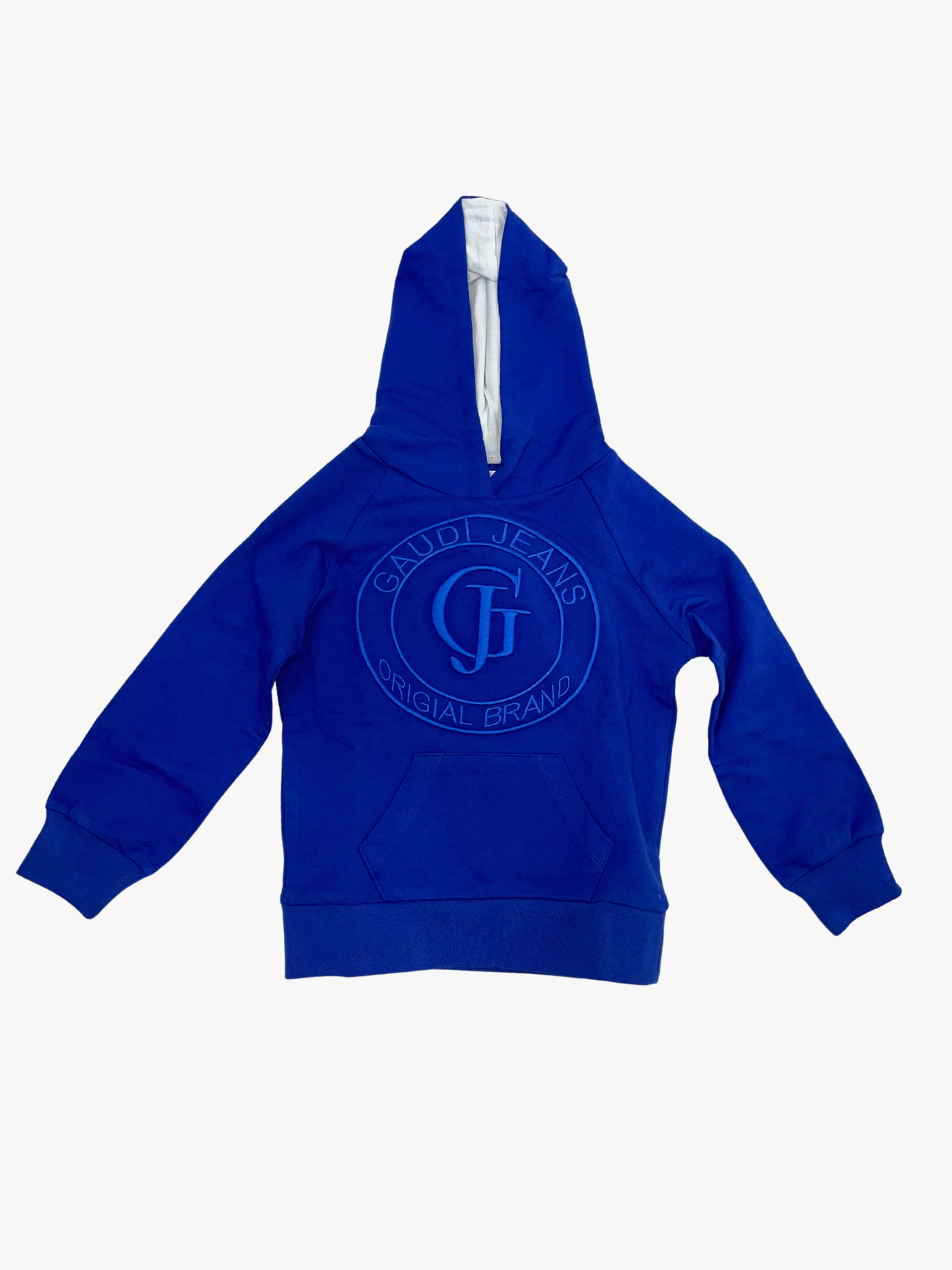 FELPA CON CAPPUCCIO BAMBINO BLU