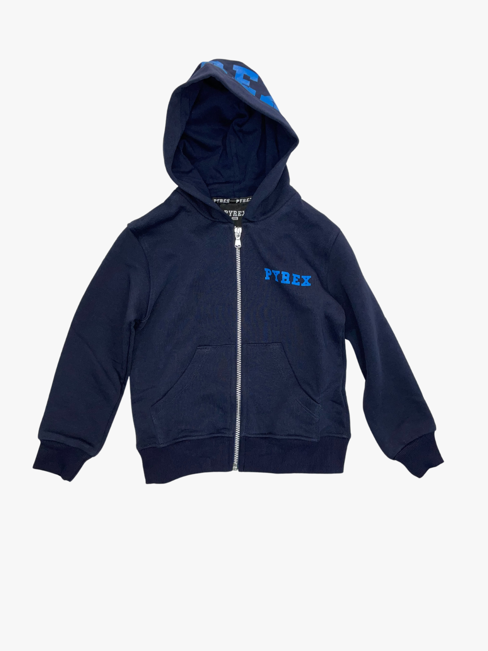 FELPA CON CAPPUCCIO BLU BAMBINO