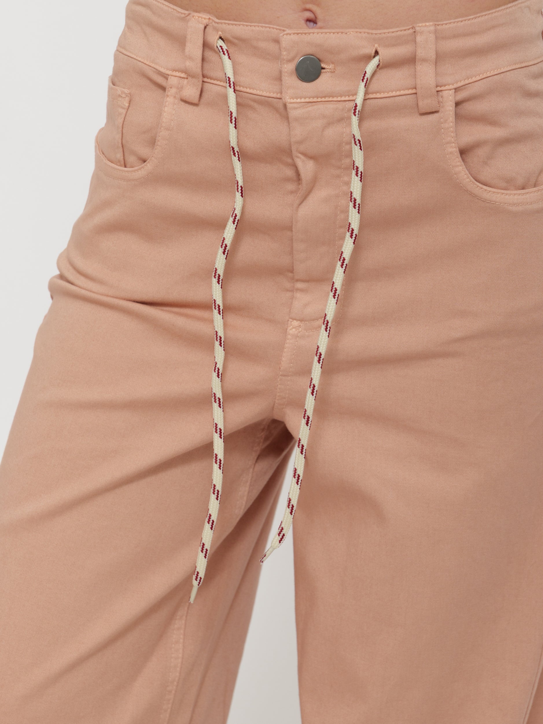 Pantalone Wide Leg Vita Alta con Coulisse