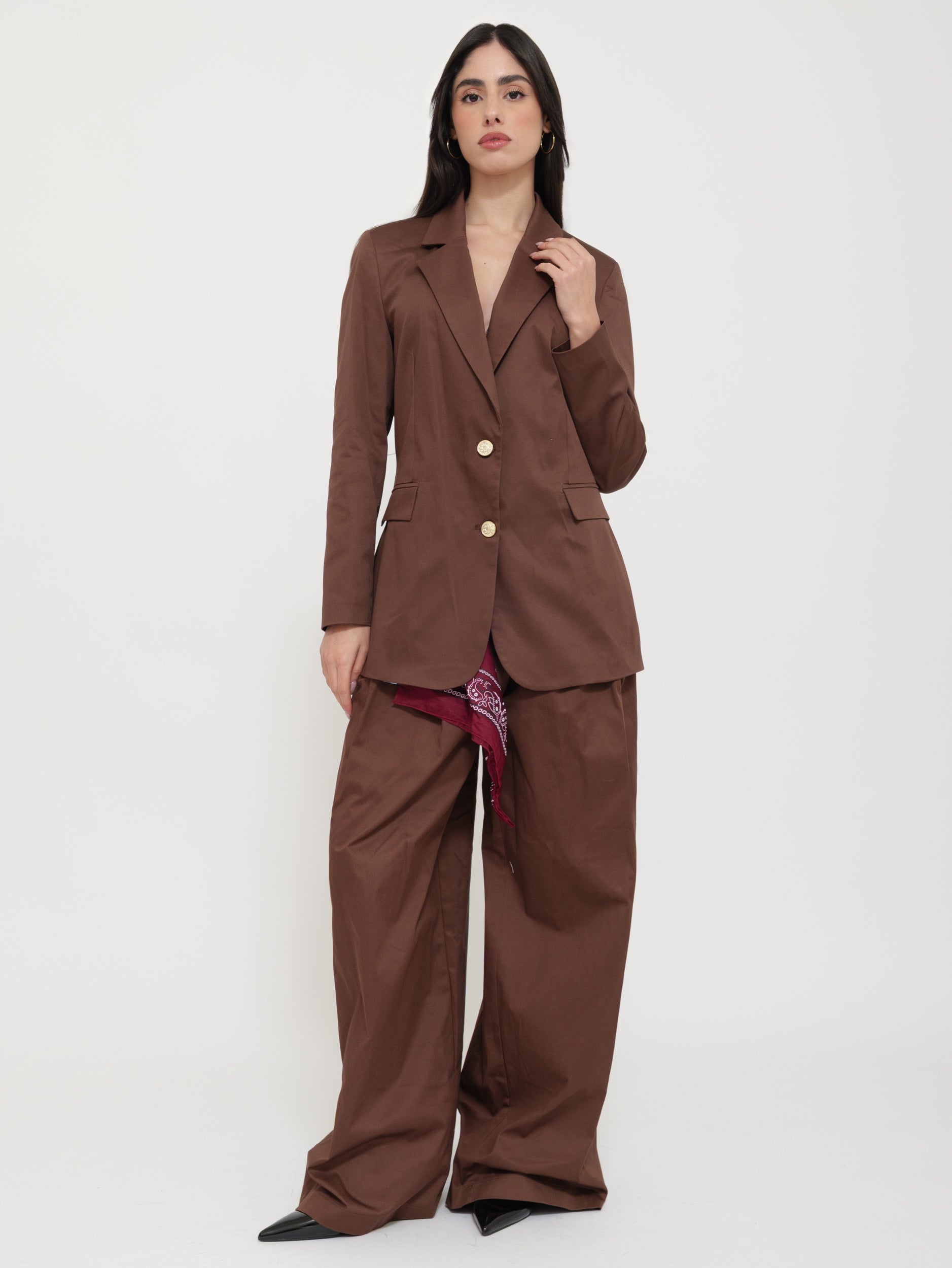 Blazer Marrone Monopetto “Tensione”