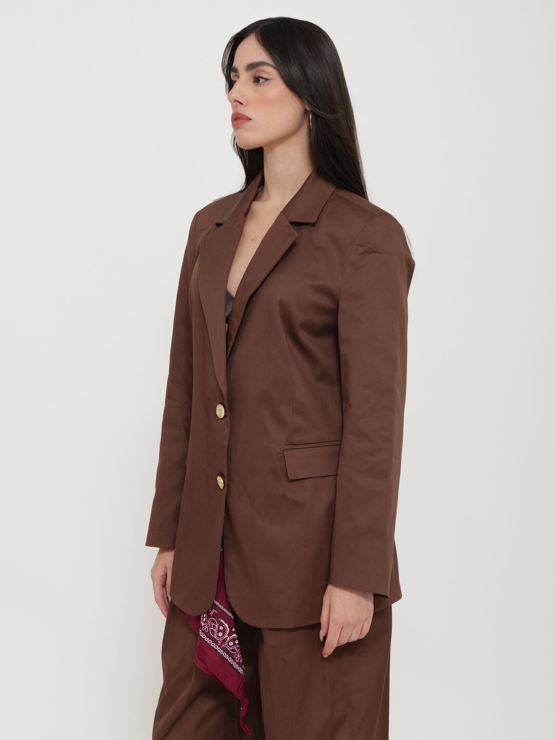 Blazer Marrone Monopetto “Tensione”