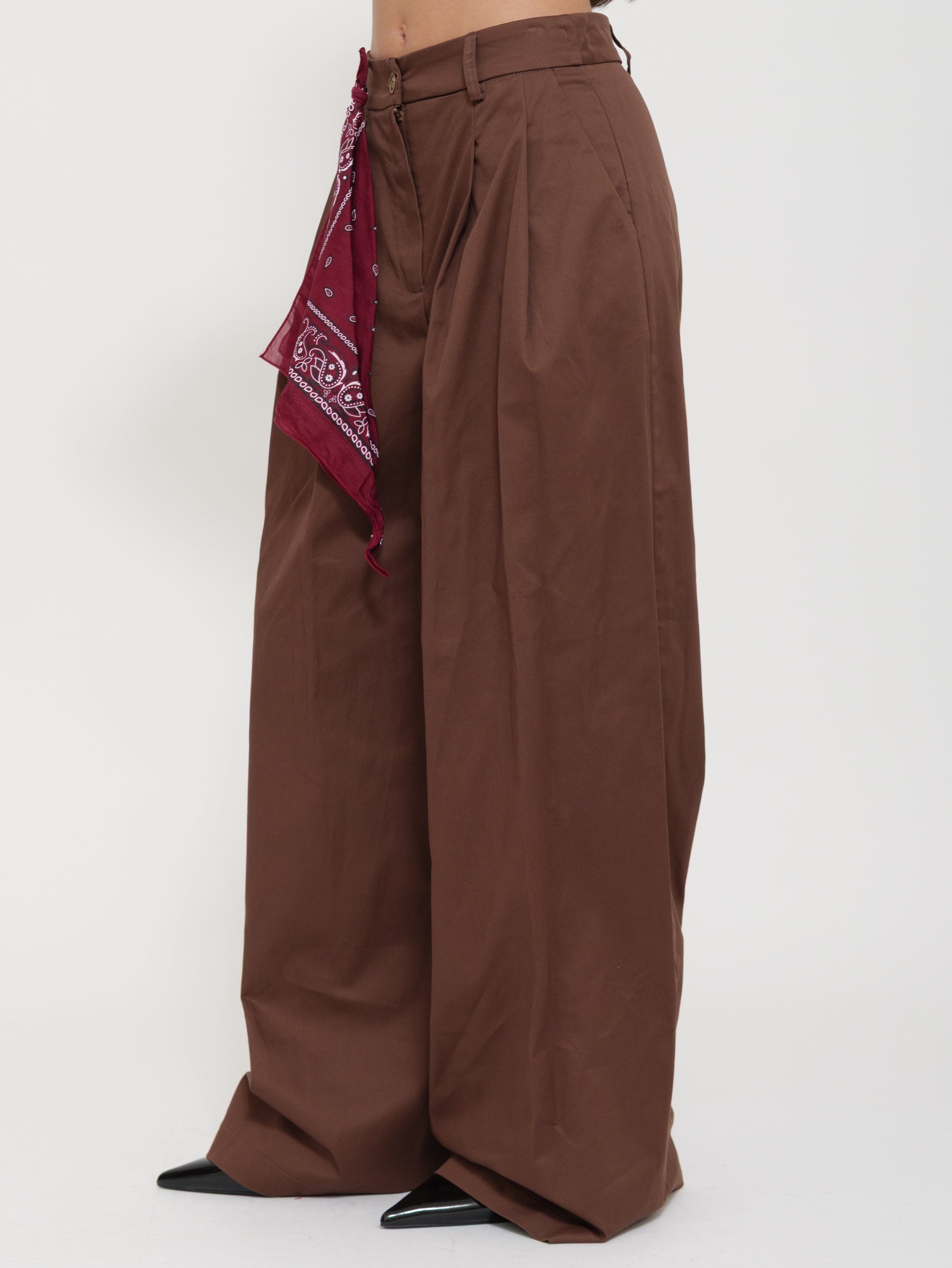 Pantalone Wide Leg Vita Media