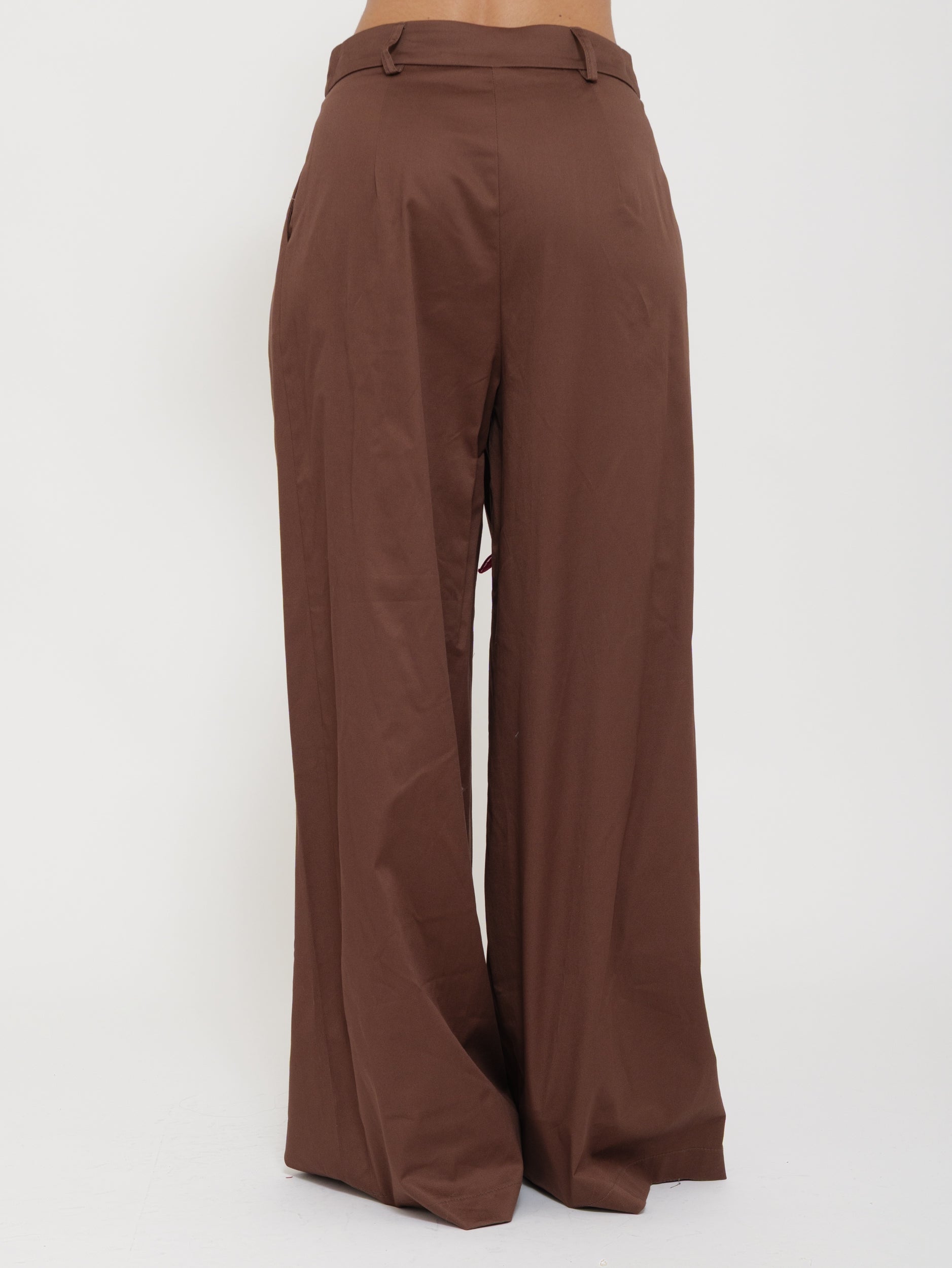 Pantalone Wide Leg Vita Media