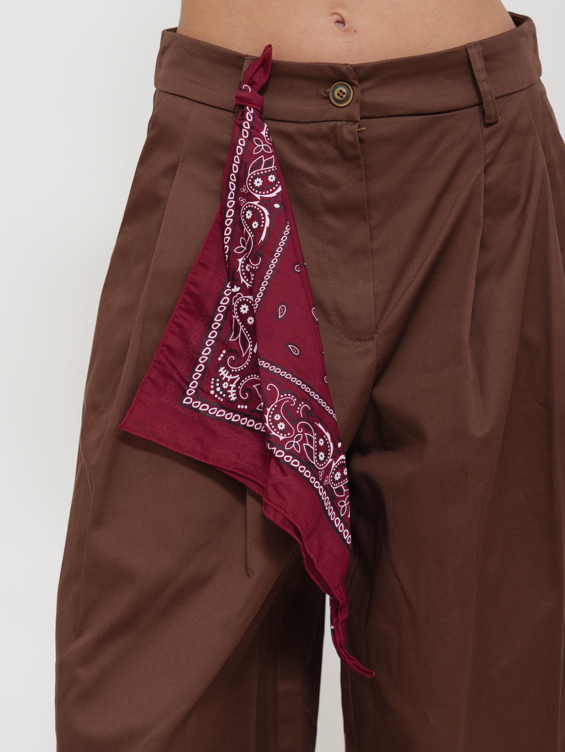 Pantalone Wide Leg Vita Media