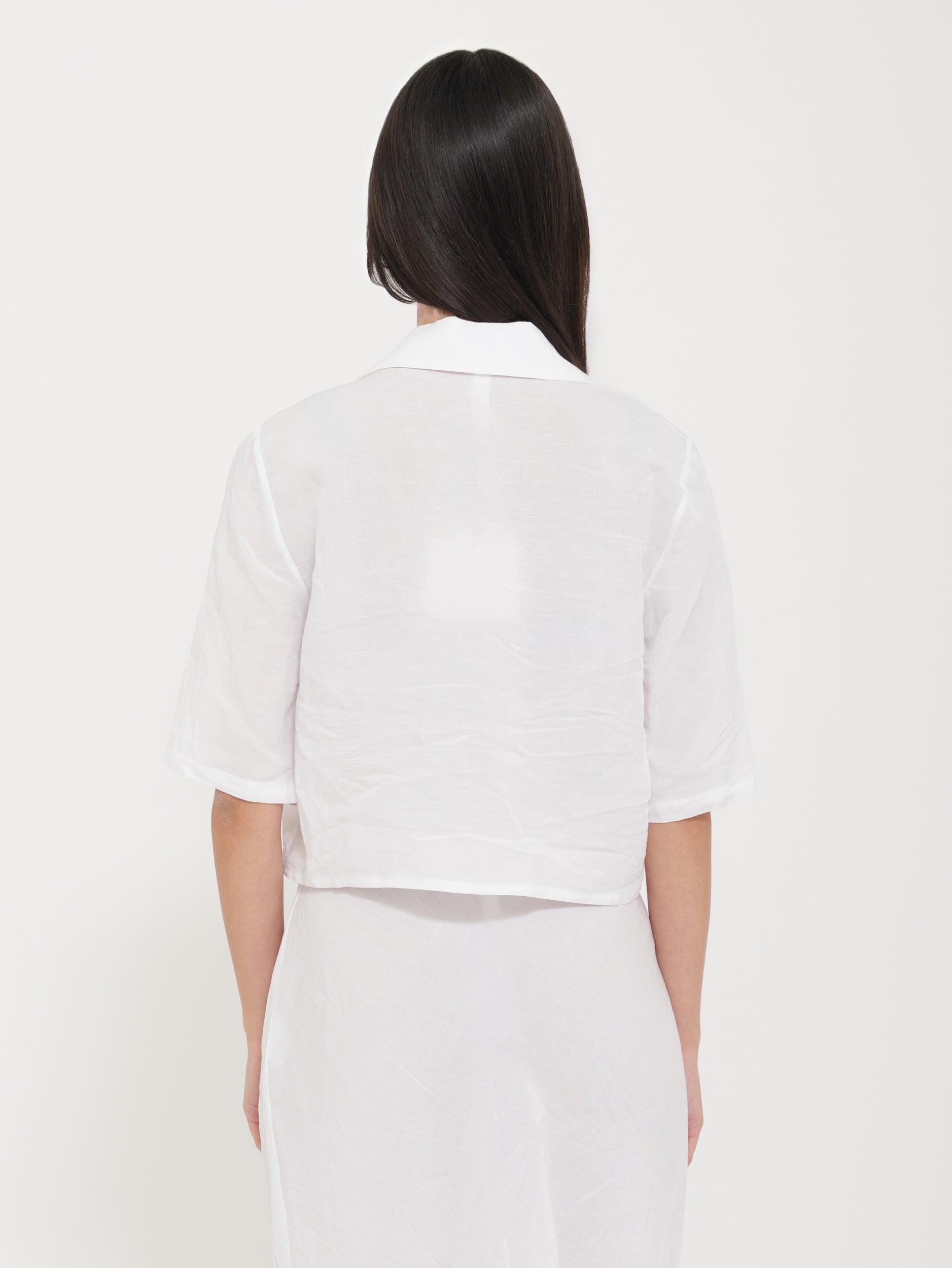 Camicia Crop Mezze Maniche