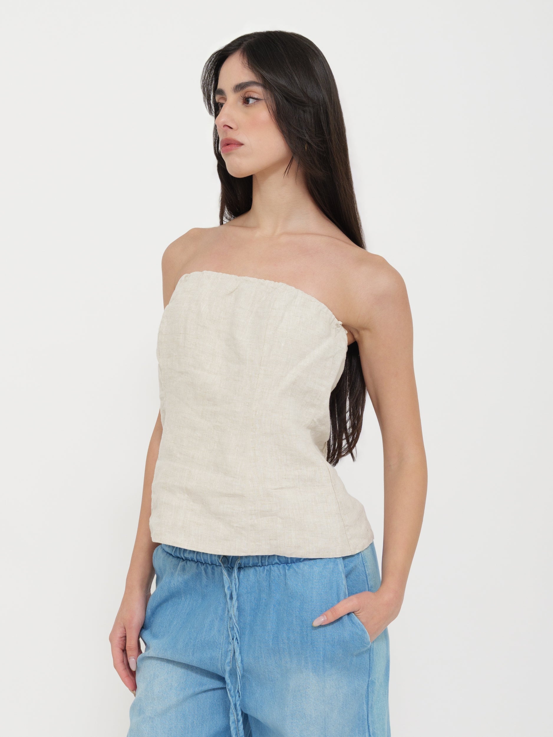 Top a Fascia in Lino