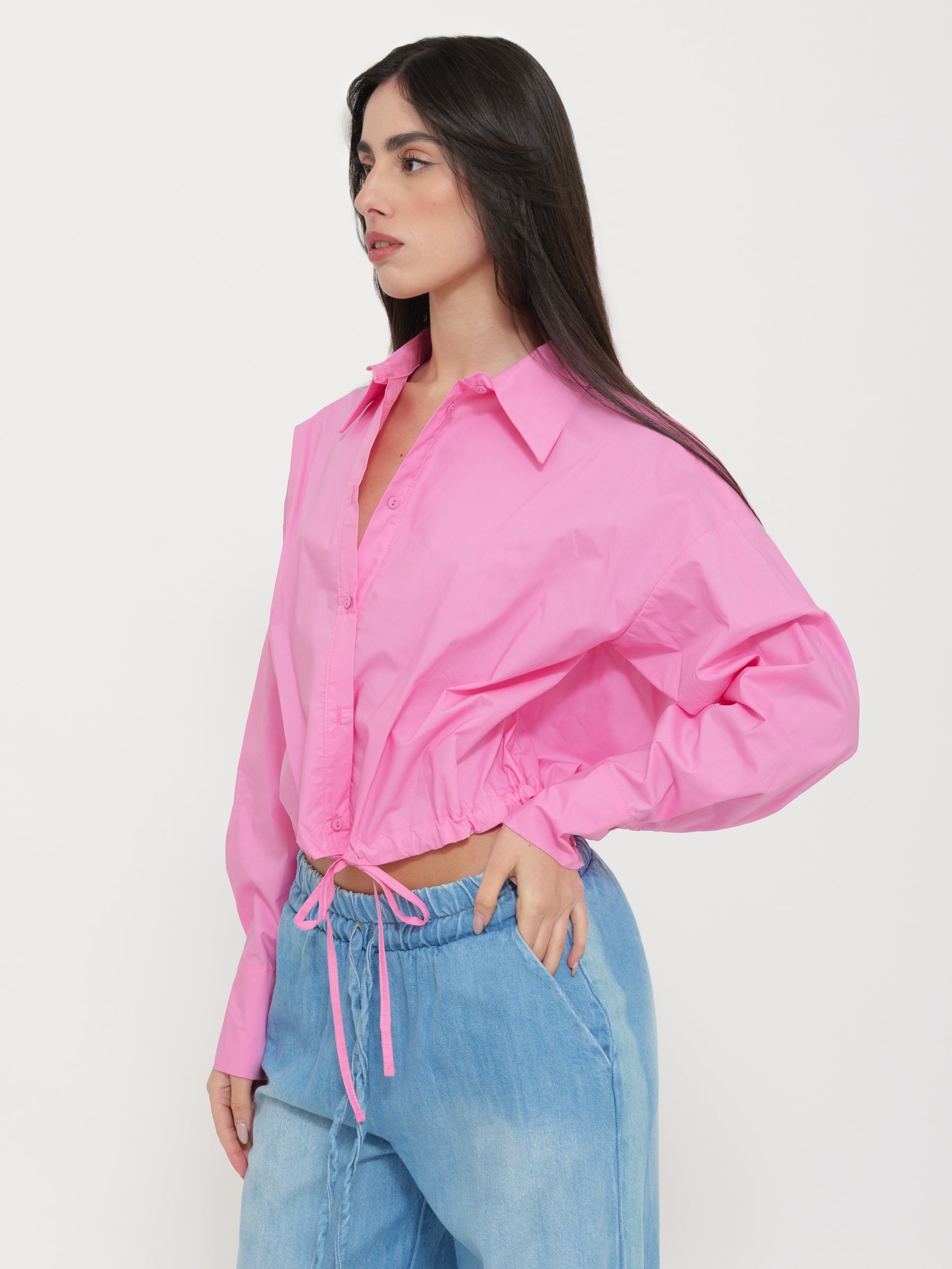 Camicia Crop Regolabile