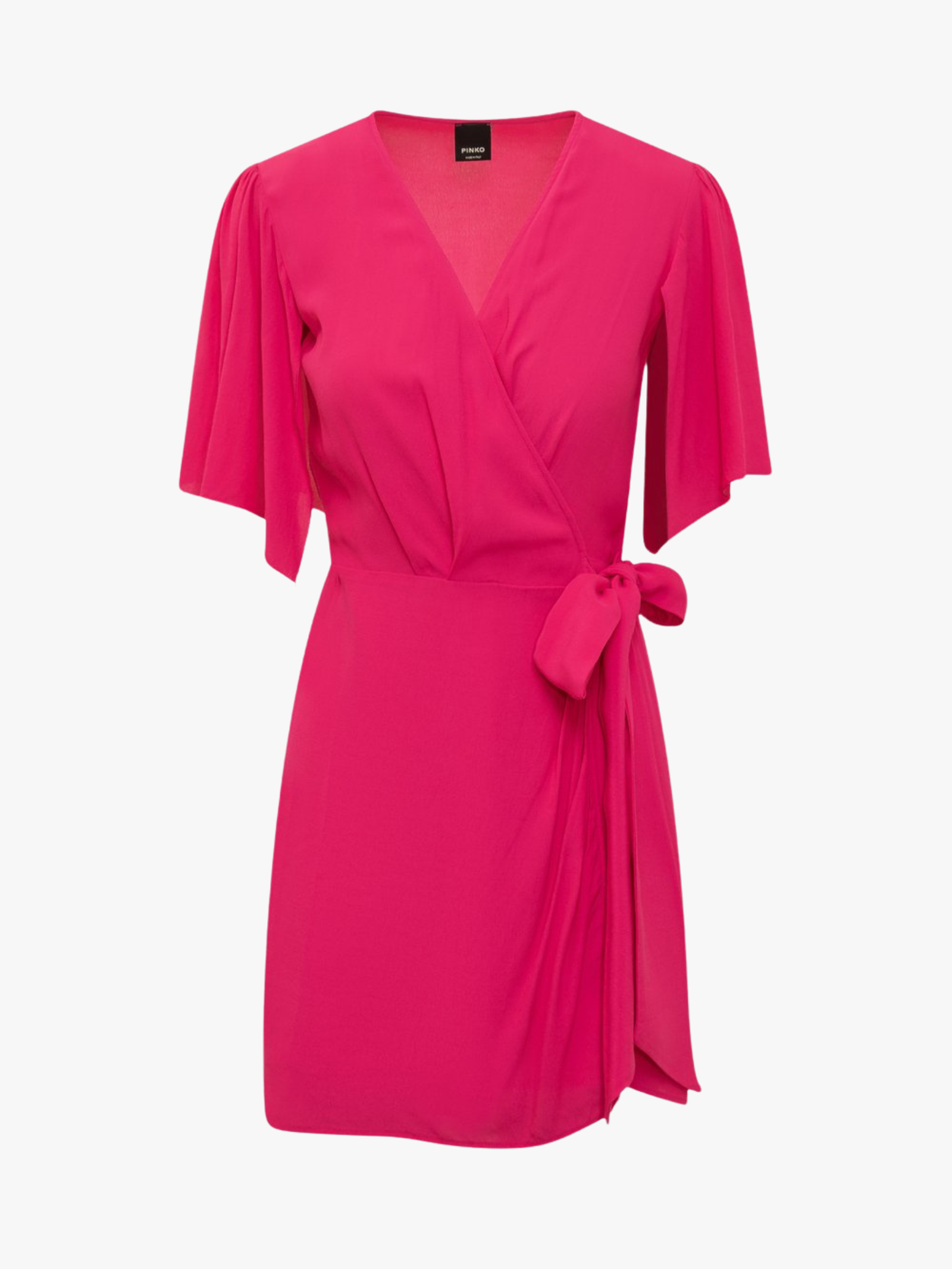 FUCHSIA CROSS MINI DRESS
