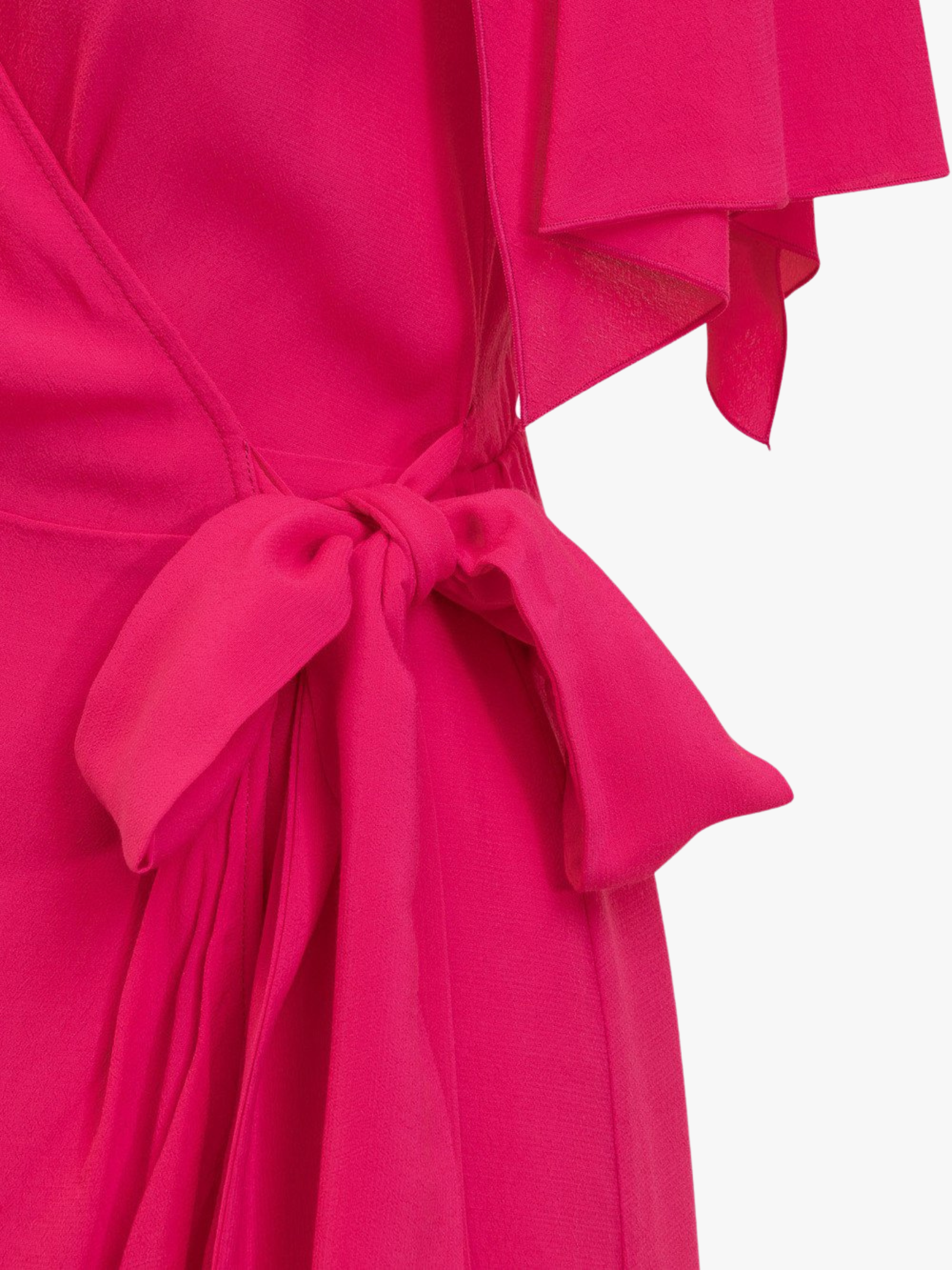 FUCHSIA CROSS MINI DRESS