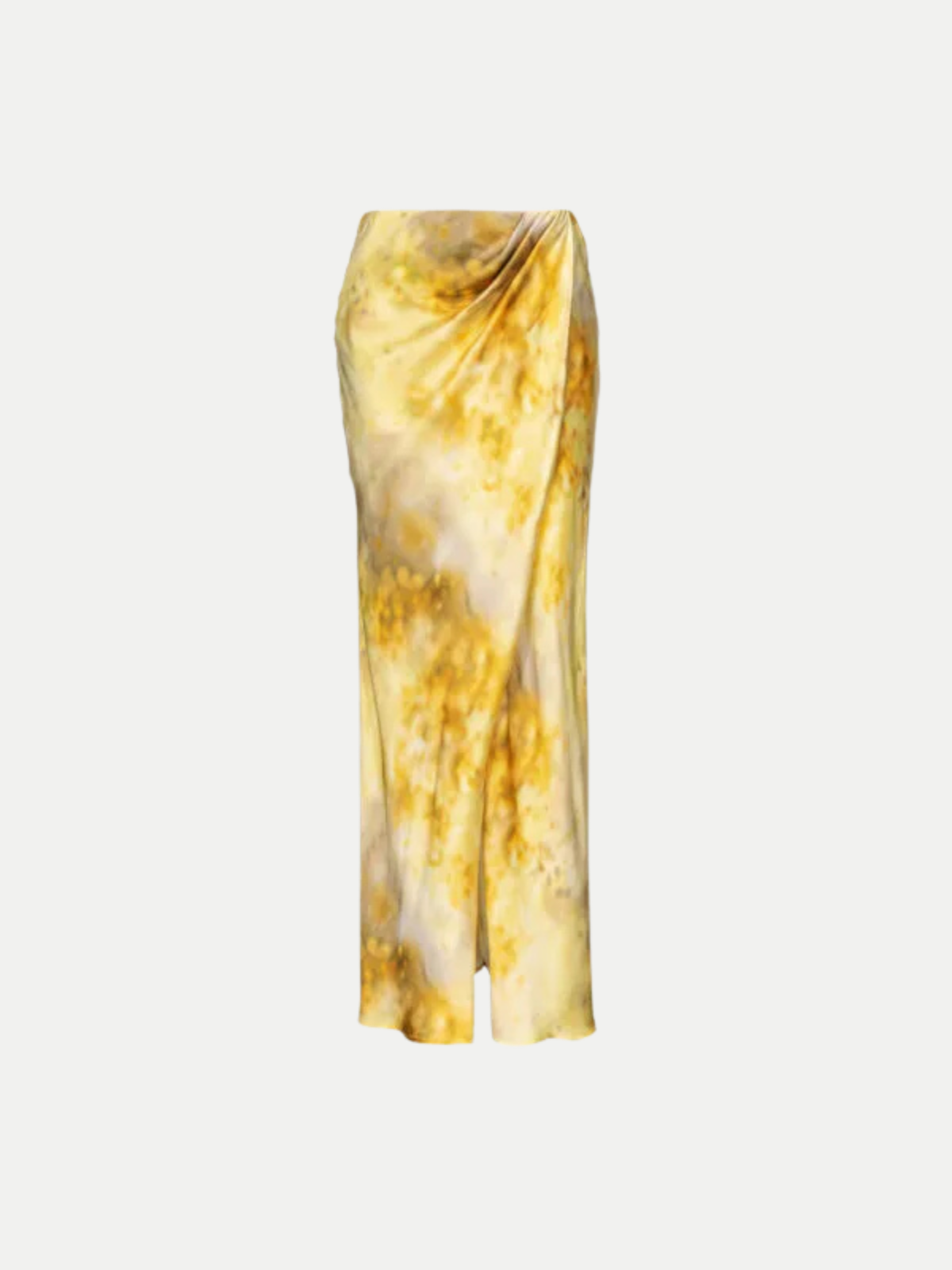 Gonna Pinko elegante in raso fiore sfumato