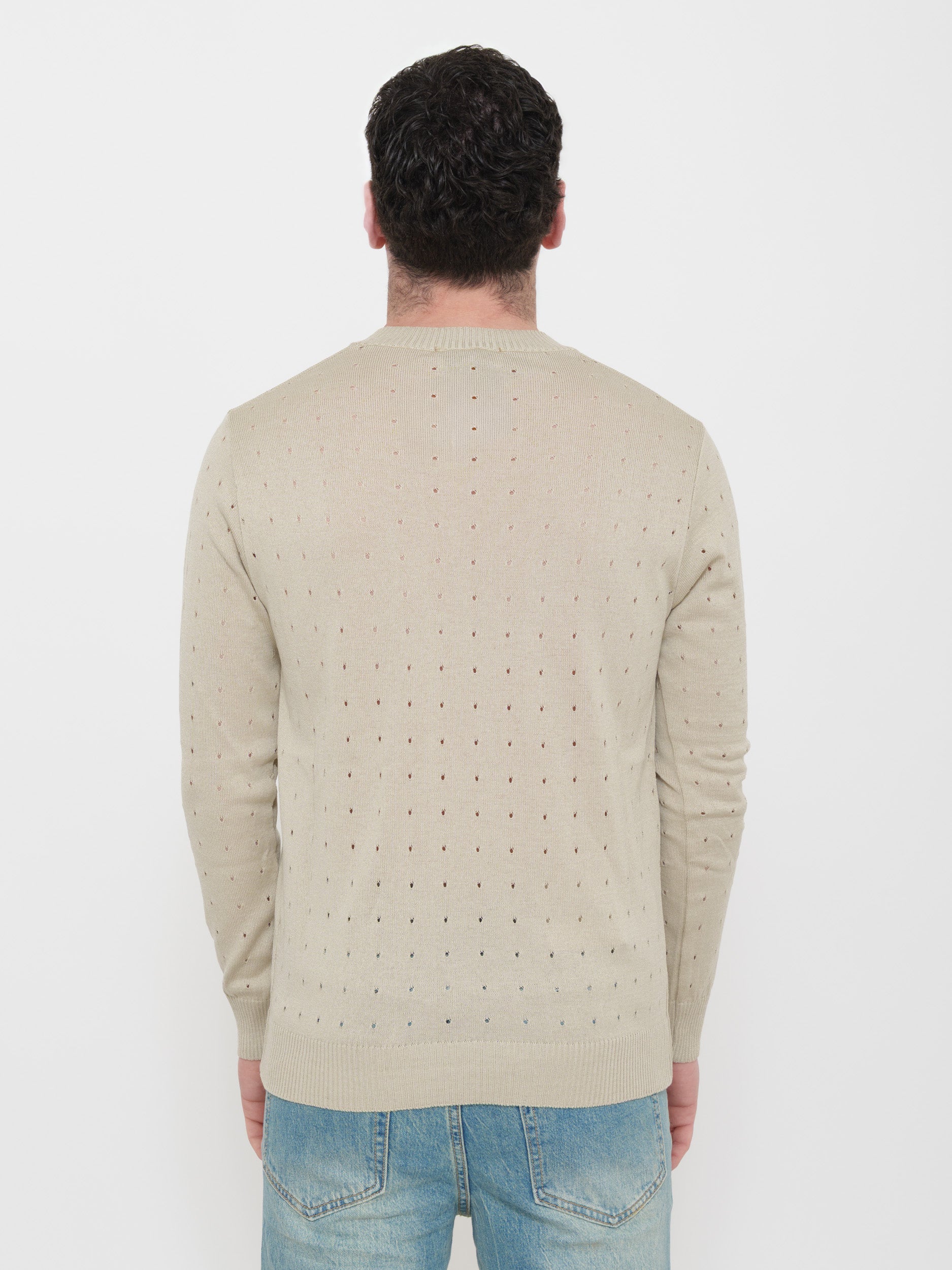 Pullover scollo a V victor cool traforato Made in Italy