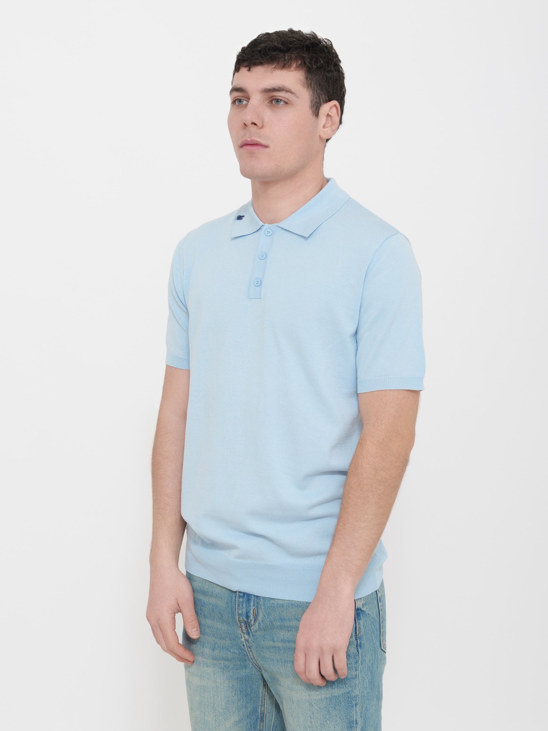 Polo victor cool in maglia turchese 100% cotone Made in Italy