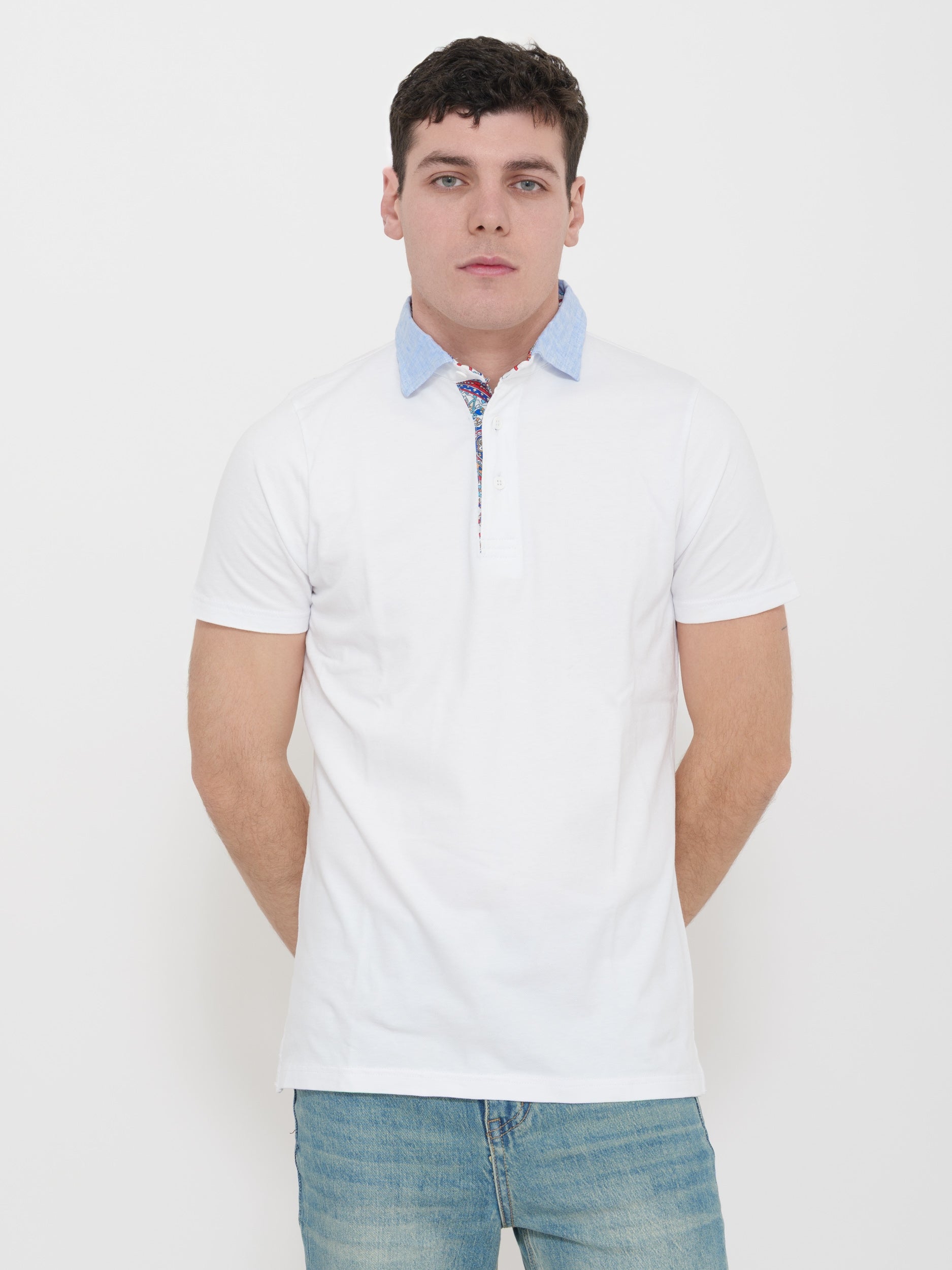 Polo victor cool made in Italy 100% cotone dettaglio colletto