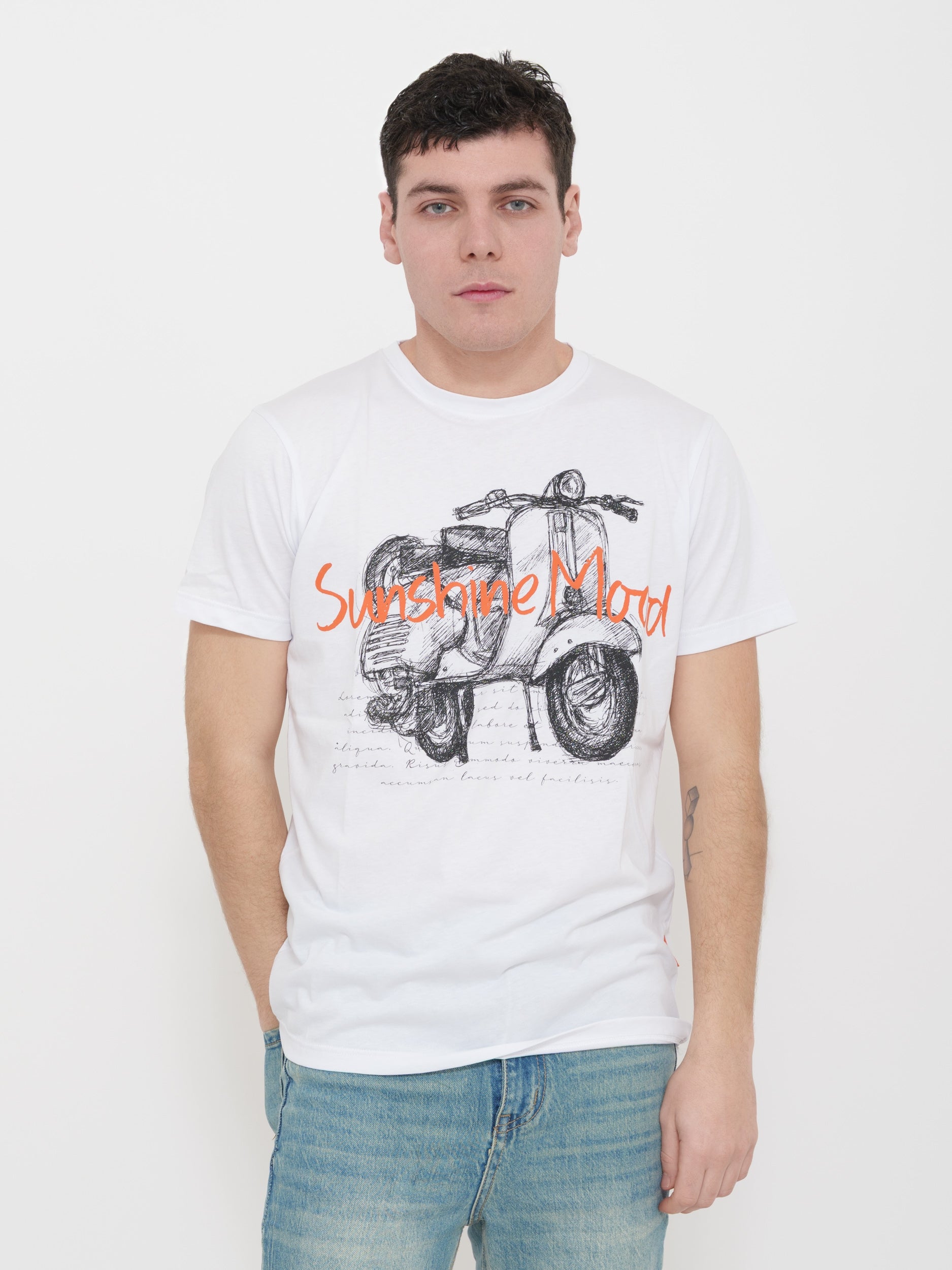 T-shirt victor cool Vespa 100% cotone made in Italy
