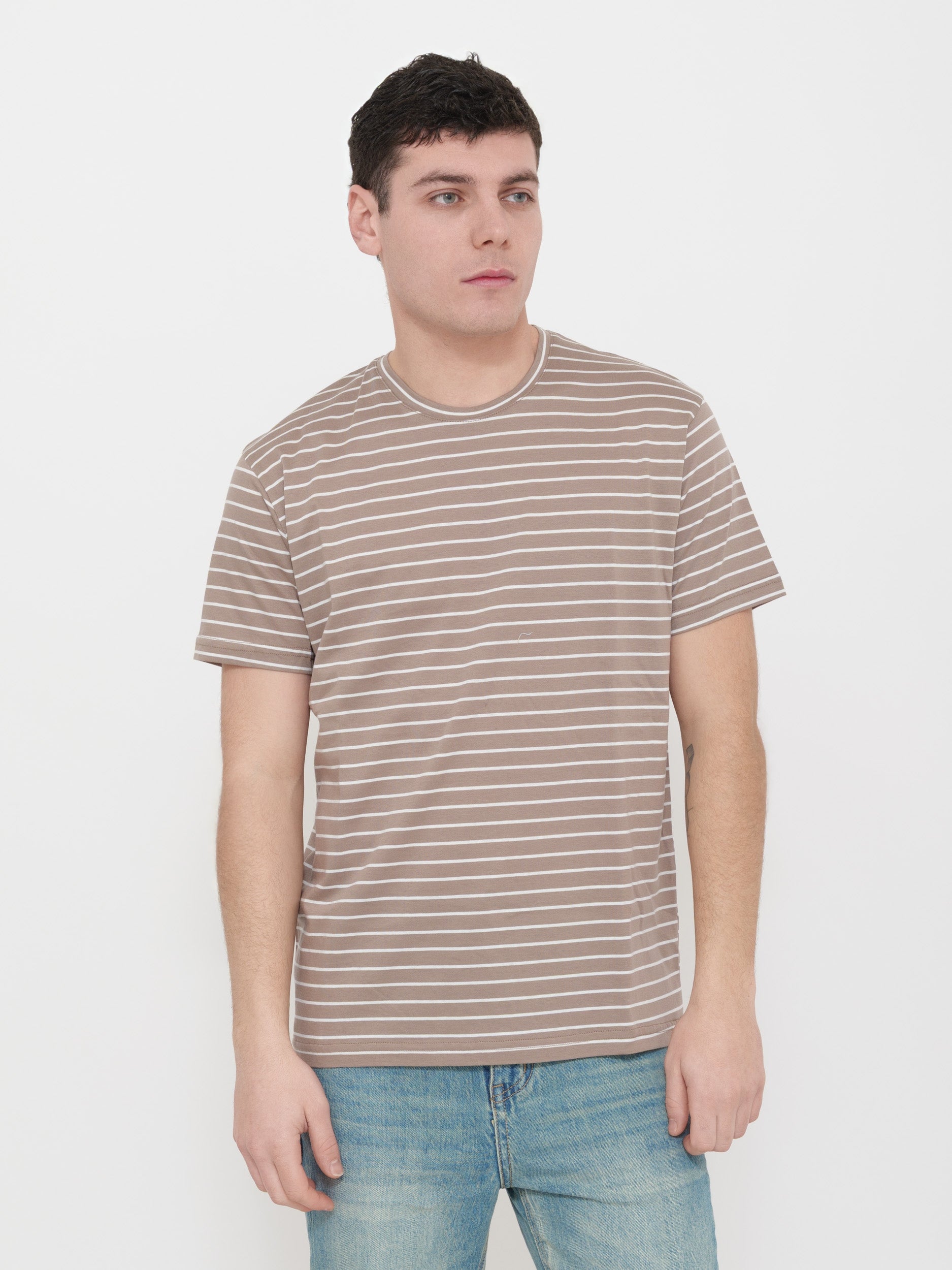 t-shirt victor cool righe 100% cotone Made in Italy