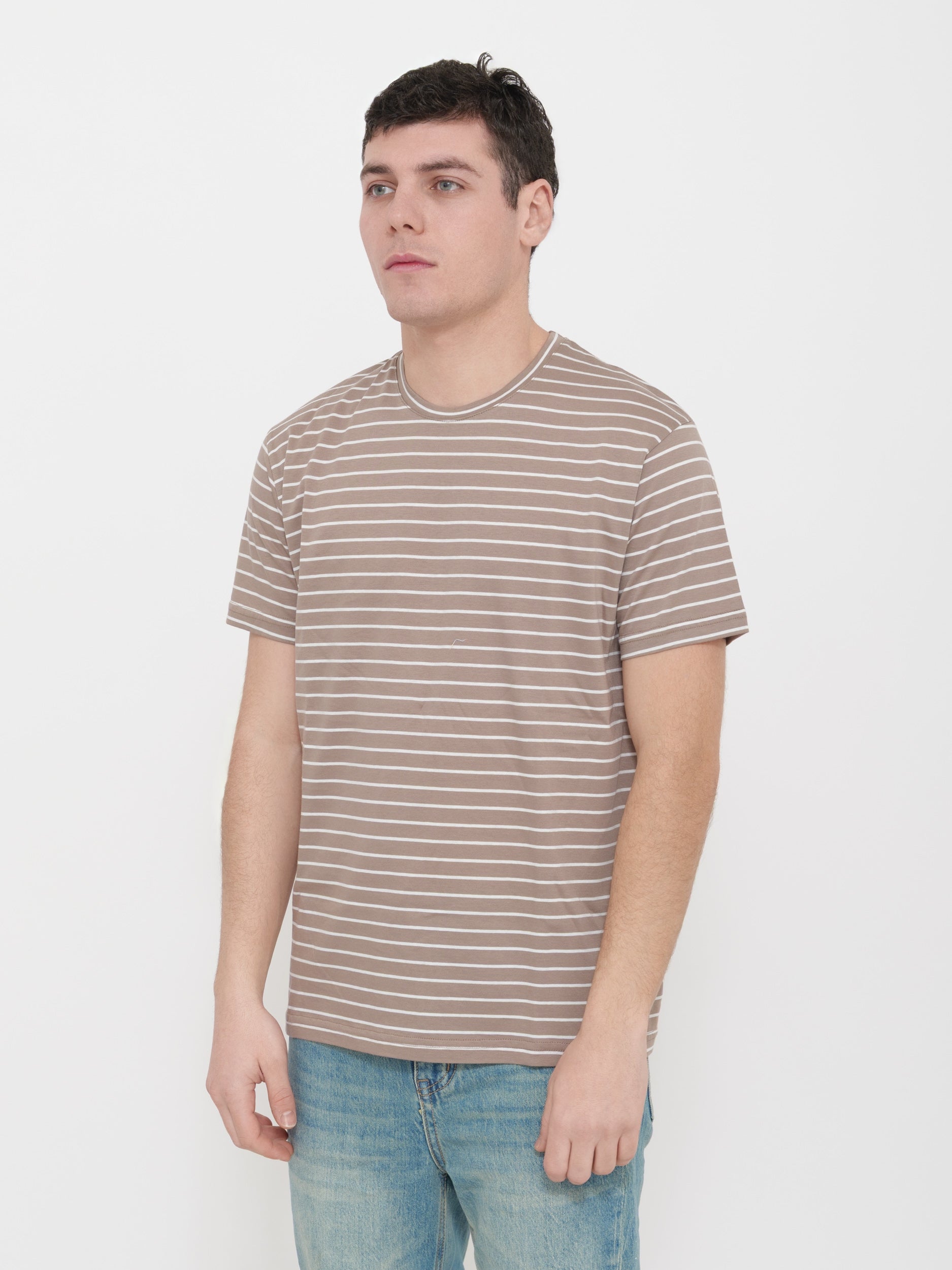 t-shirt victor cool righe 100% cotone Made in Italy