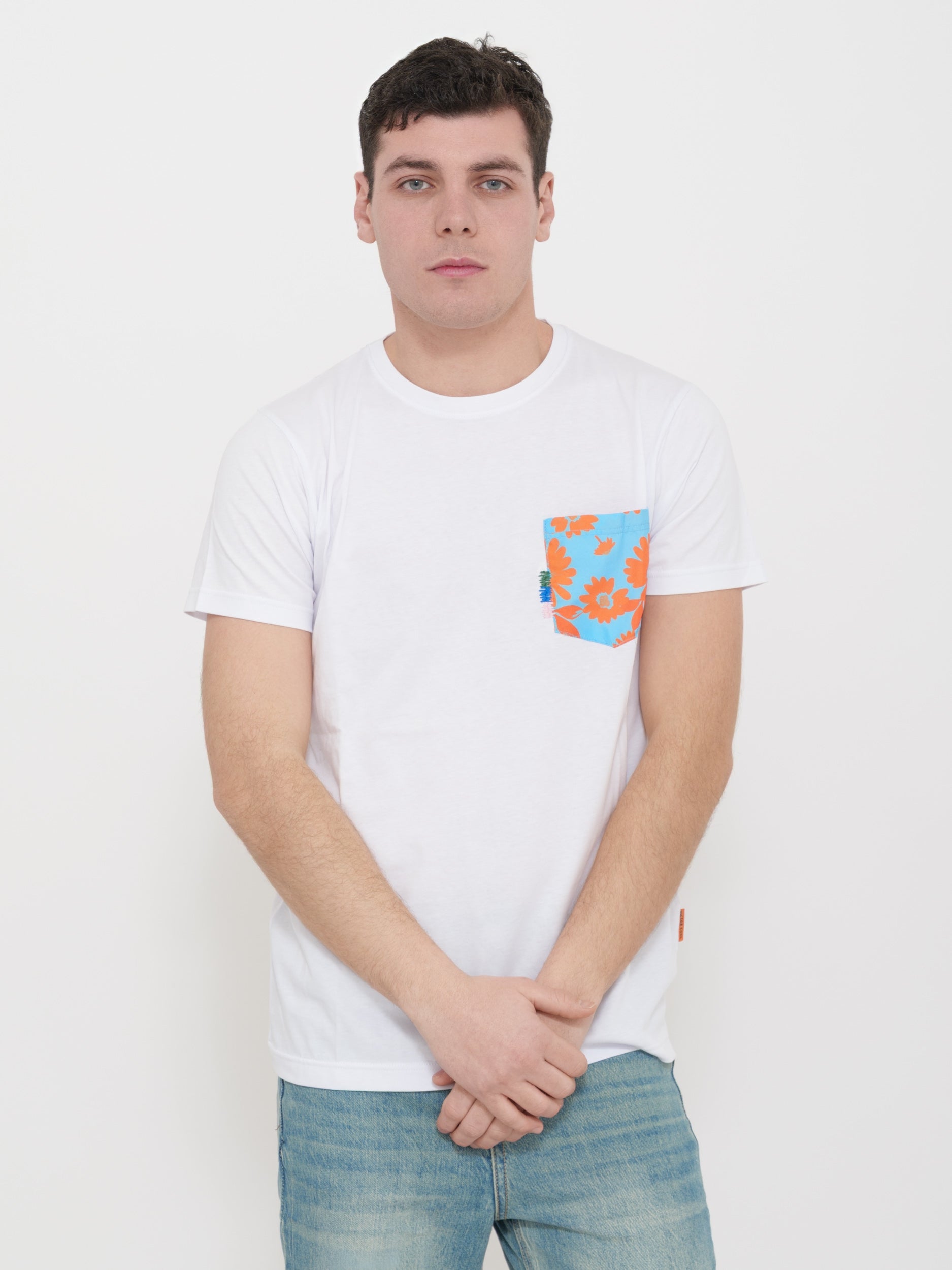 T-shirt victor cool stampa tasca 100% cotone Made in Italy