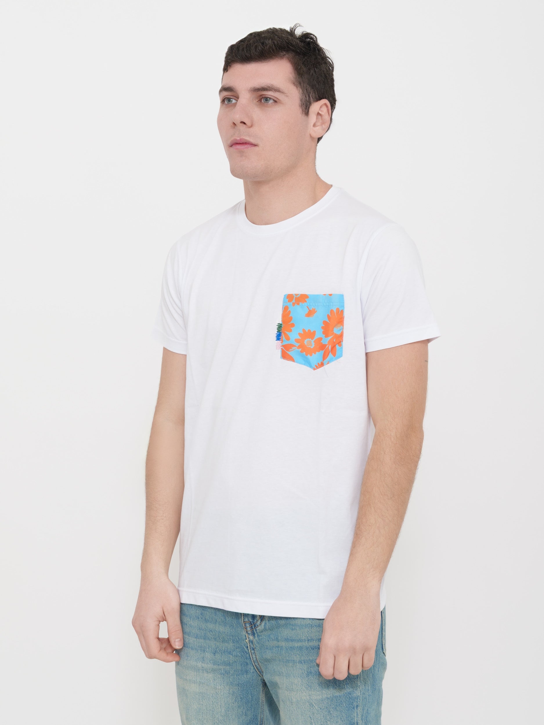 T-shirt victor cool stampa tasca 100% cotone Made in Italy