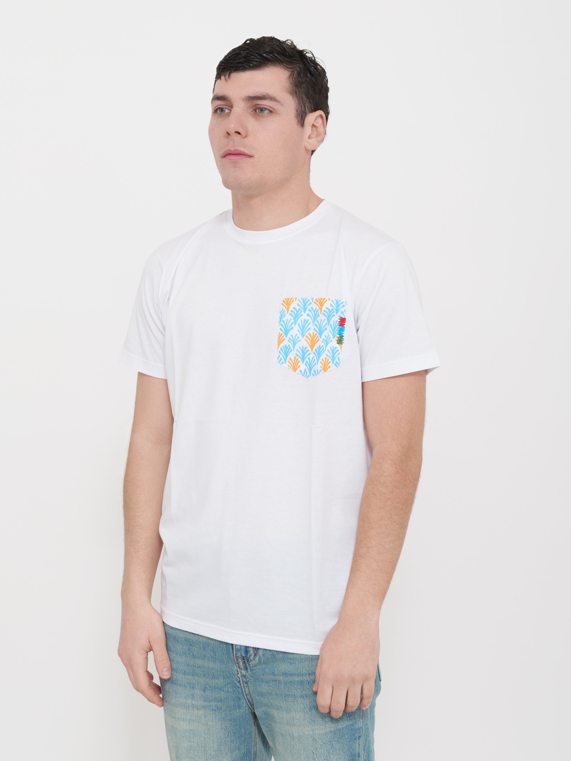 T-shirt victor cool stampa tasca 100% cotone Made in Italy